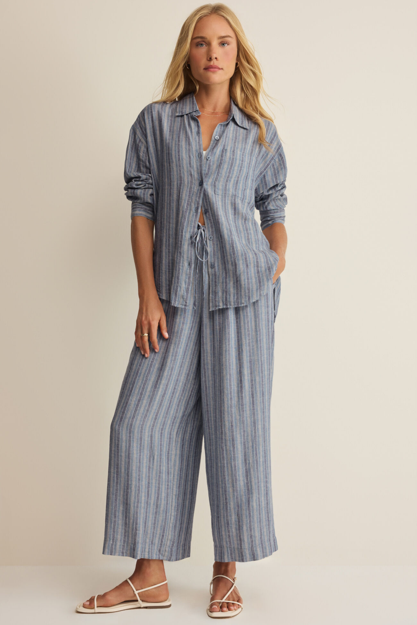 Perfect Indigo Striped Pant