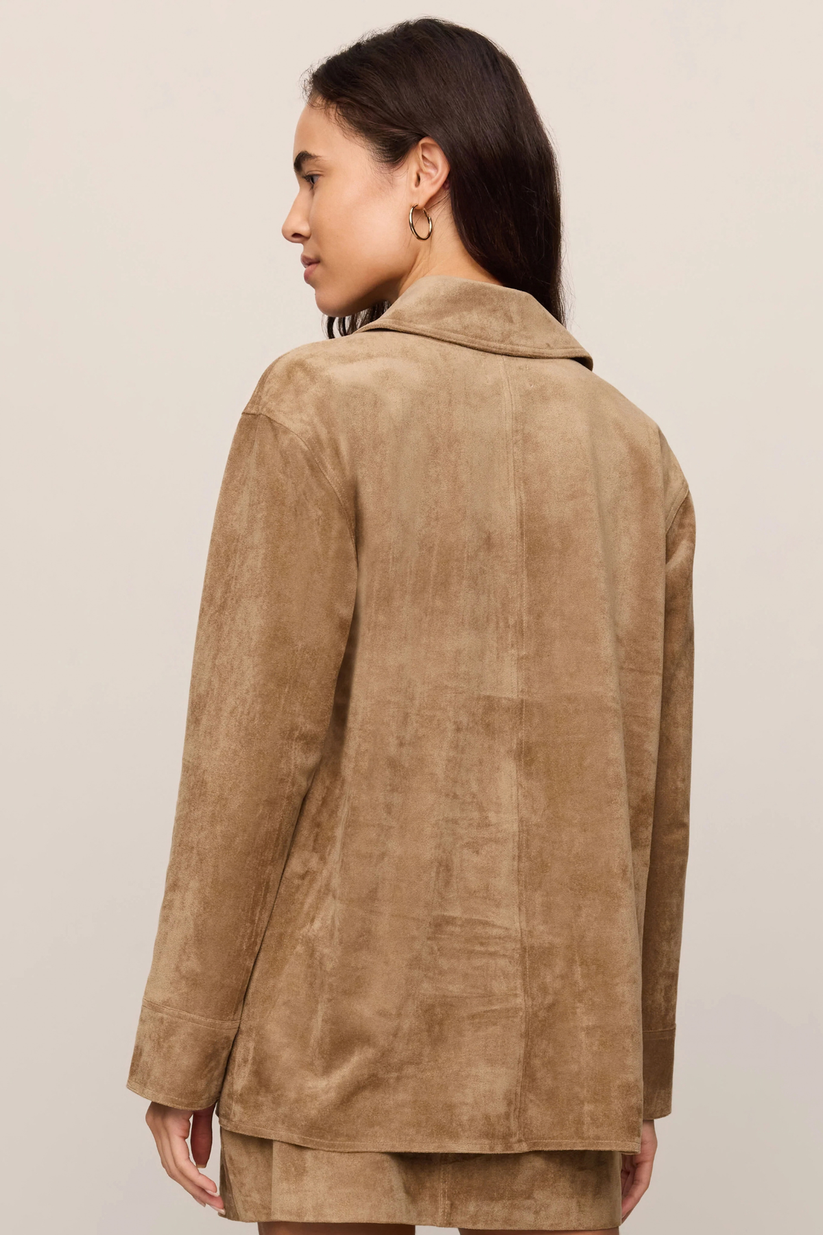 Decker Light Sand Suede Chore Jacket