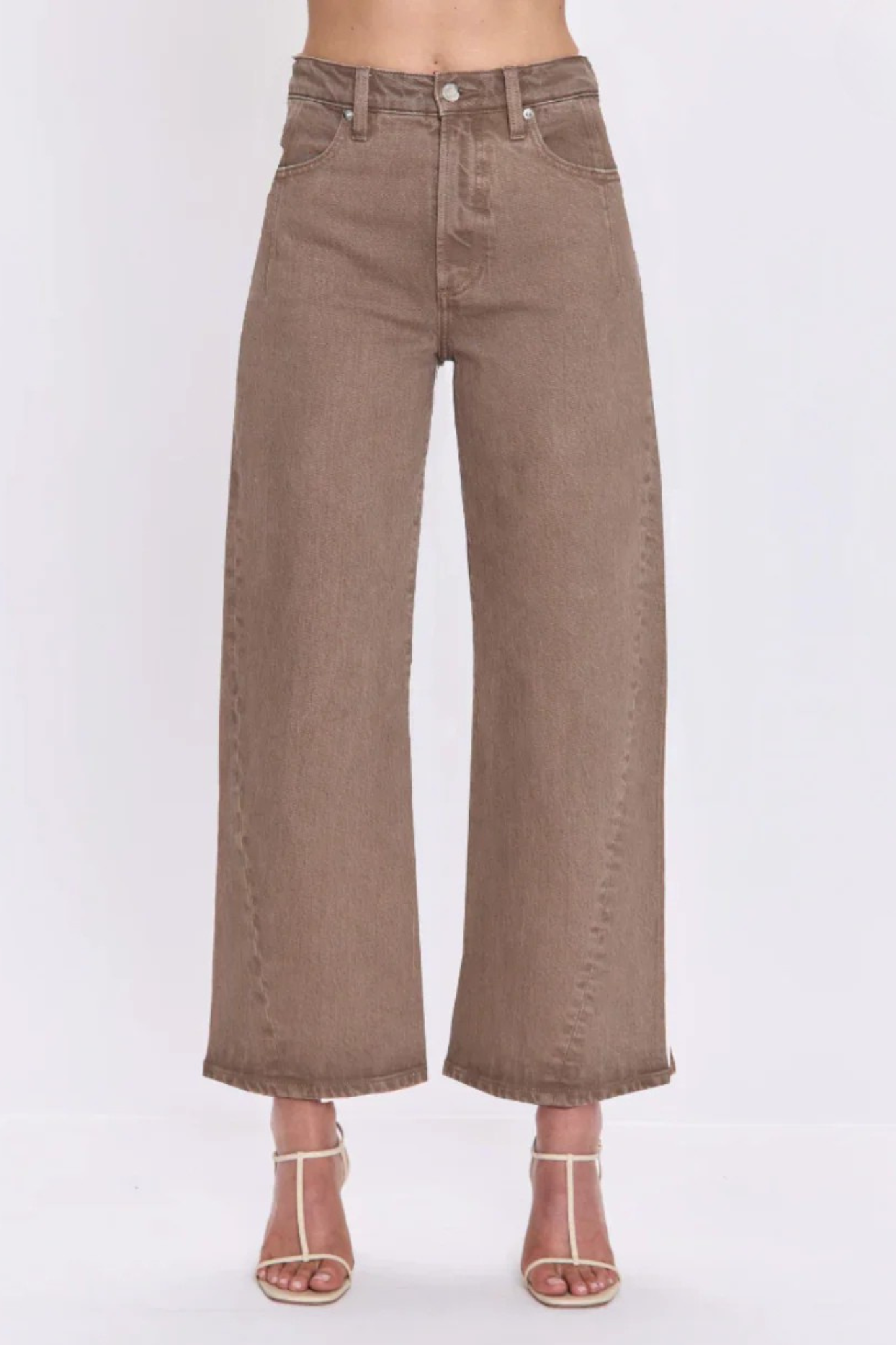 Kyra Tannin High Rise Bowed Ankle