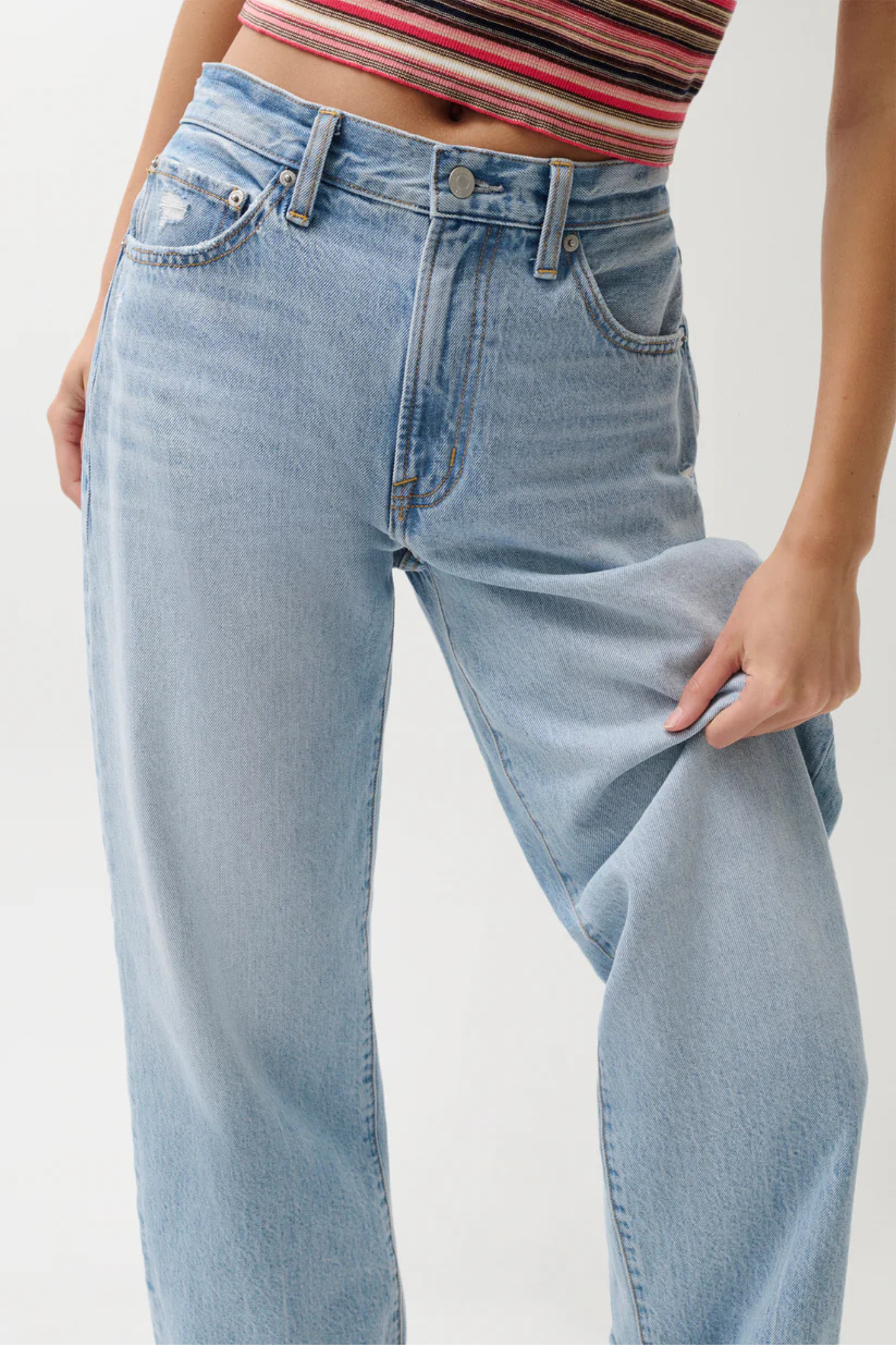 Donny Old Blues Rolled Hem Boyfriend