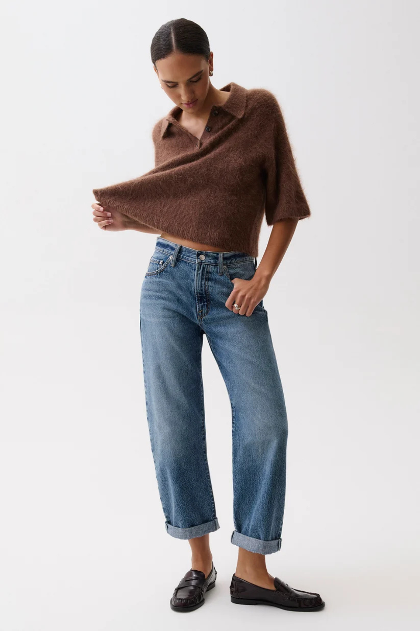 Donny Wilcox Rolled Hem Boyfriend