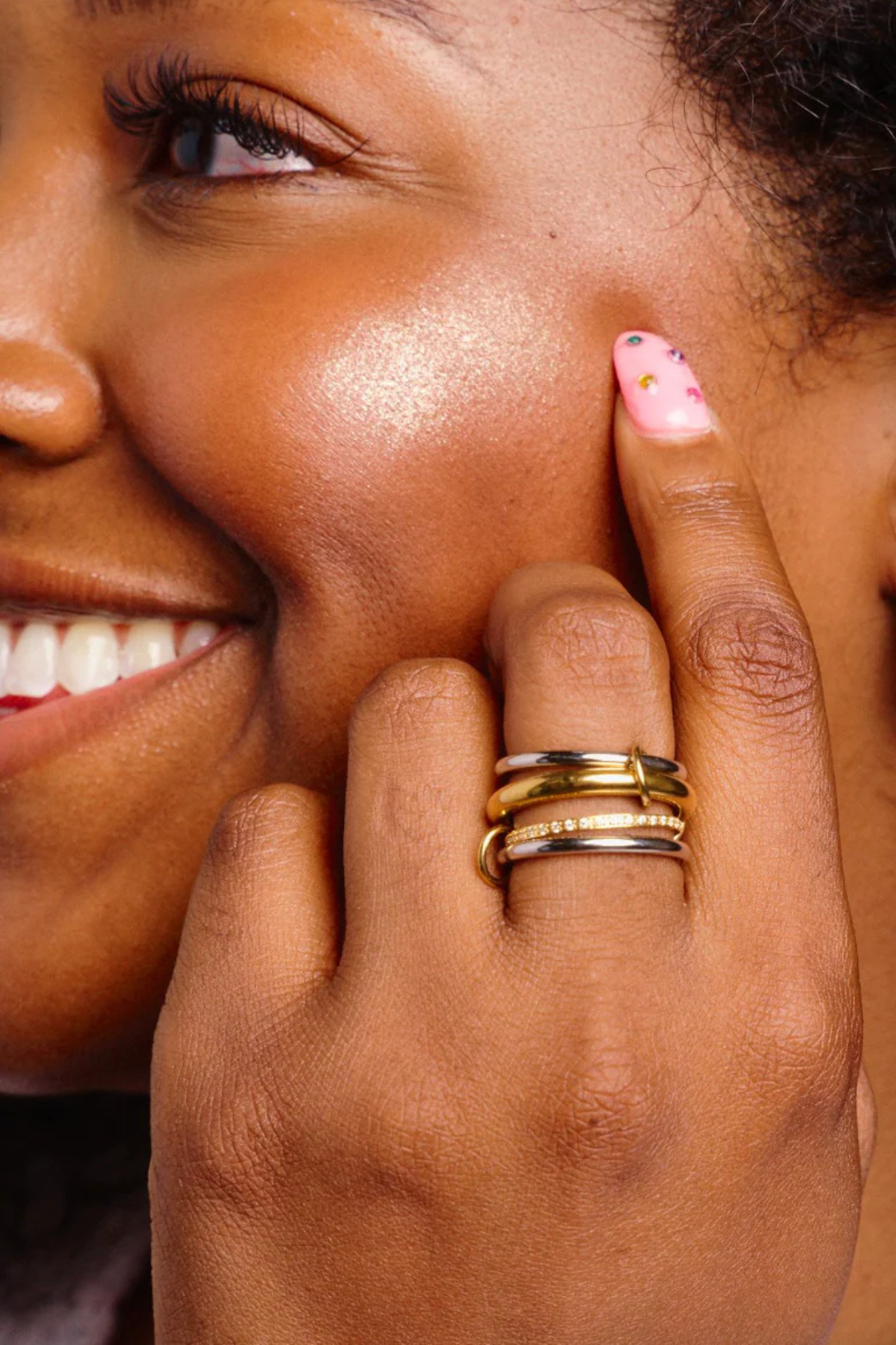 Olivia Mixed Metal Stacked Ring Set