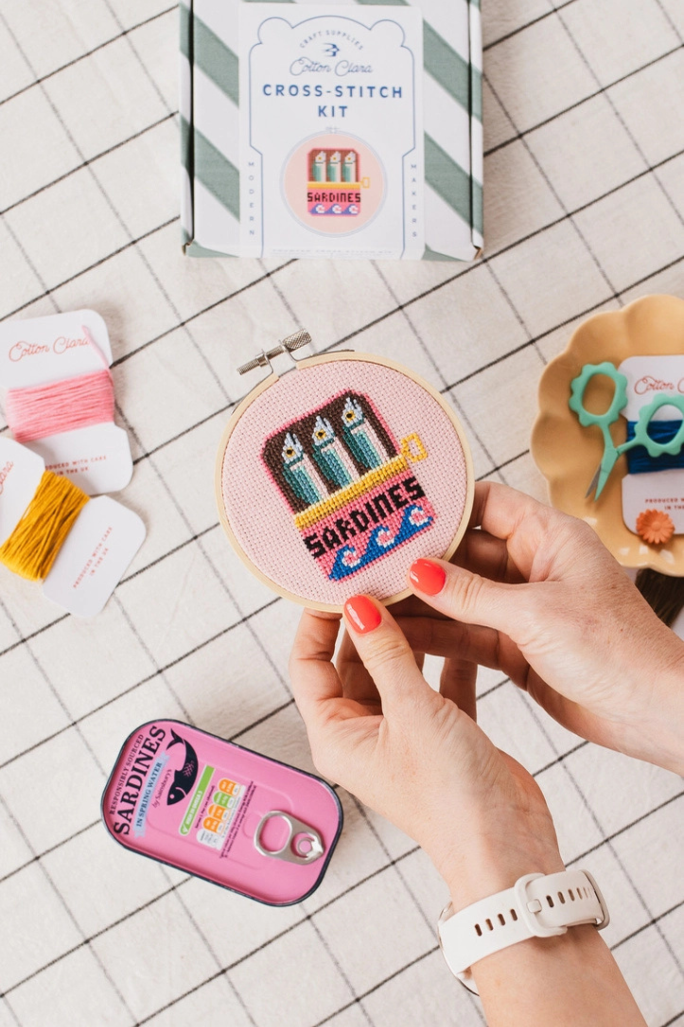 Sardines Cross Stitch Kit