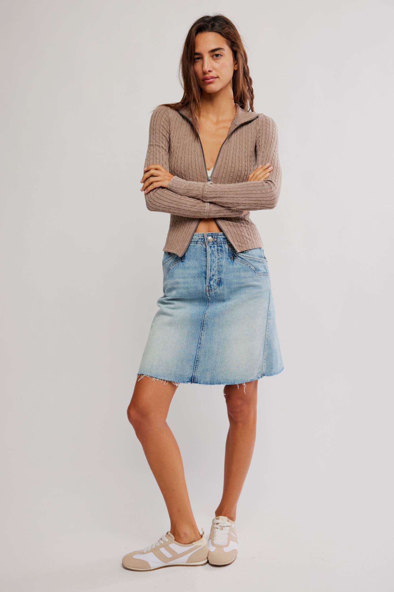 Brunch Girl Cocoa Zip Up