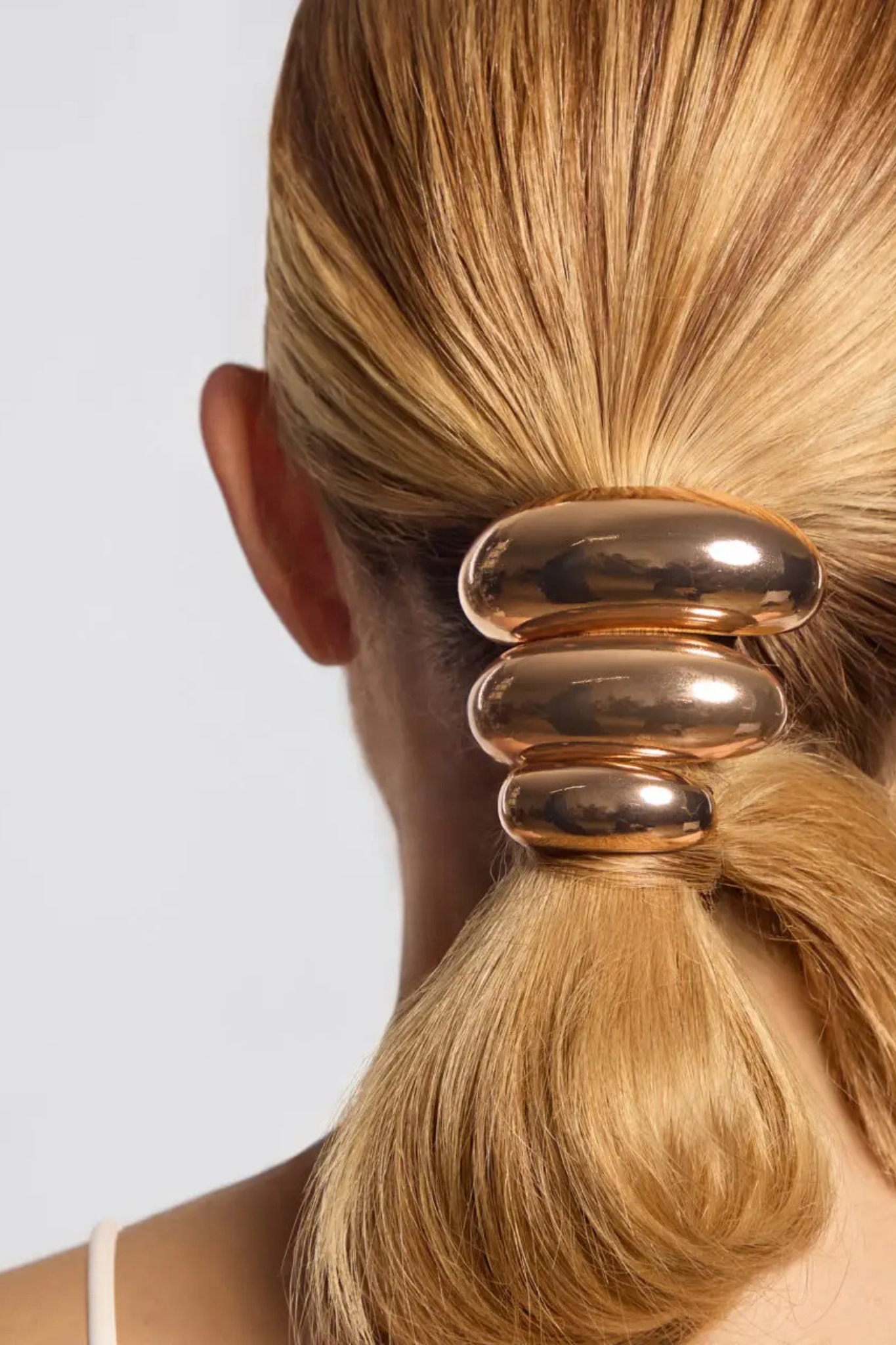 Large Gold Metal Cloud Cuff