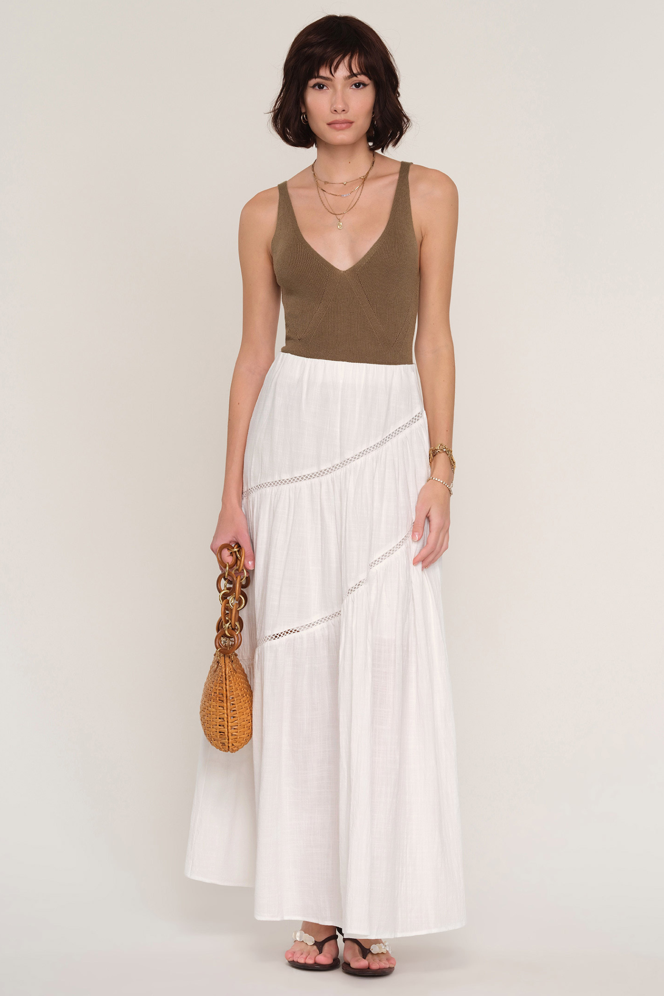 Frankie Eggshell Skirt