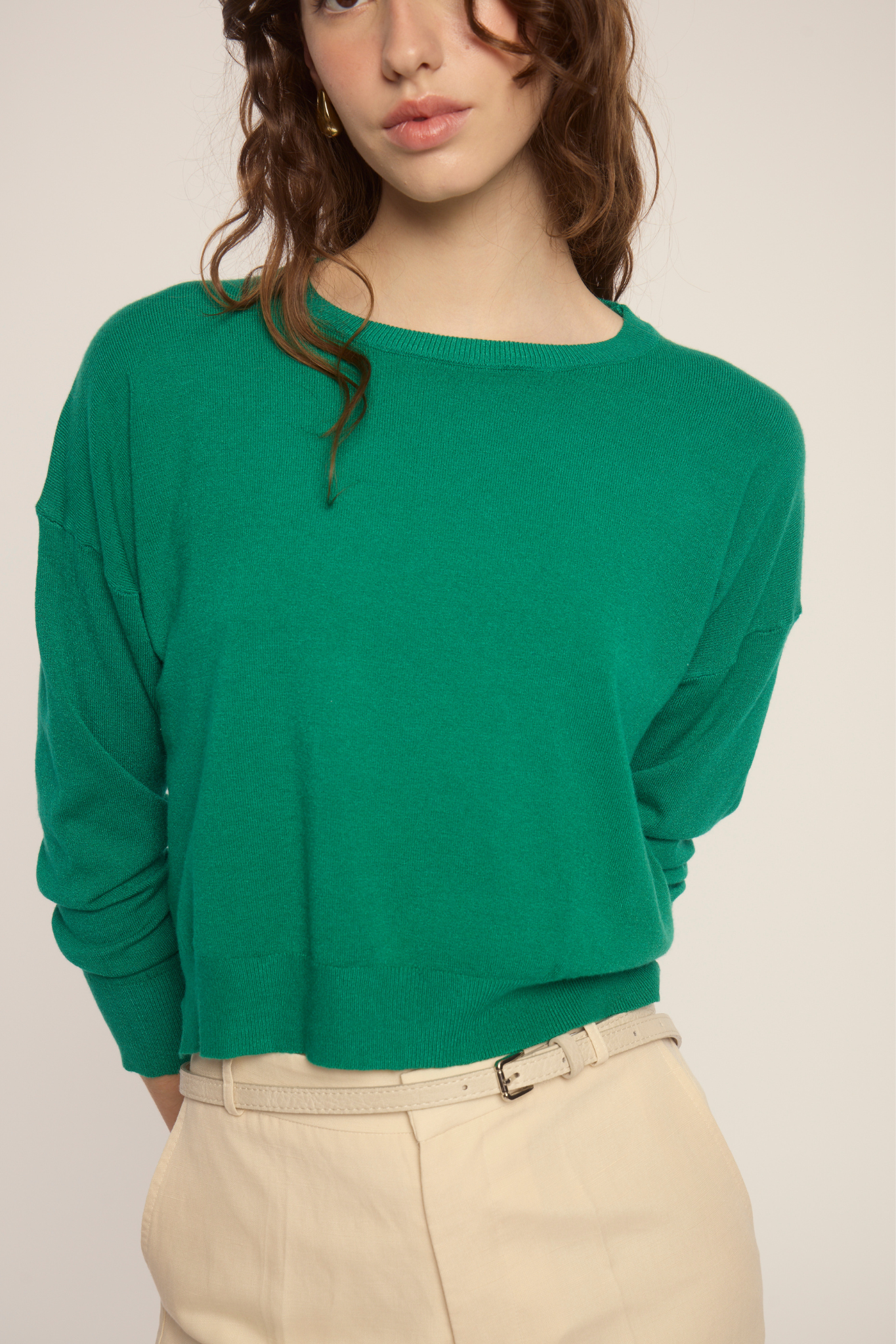 Polly Green Sweater