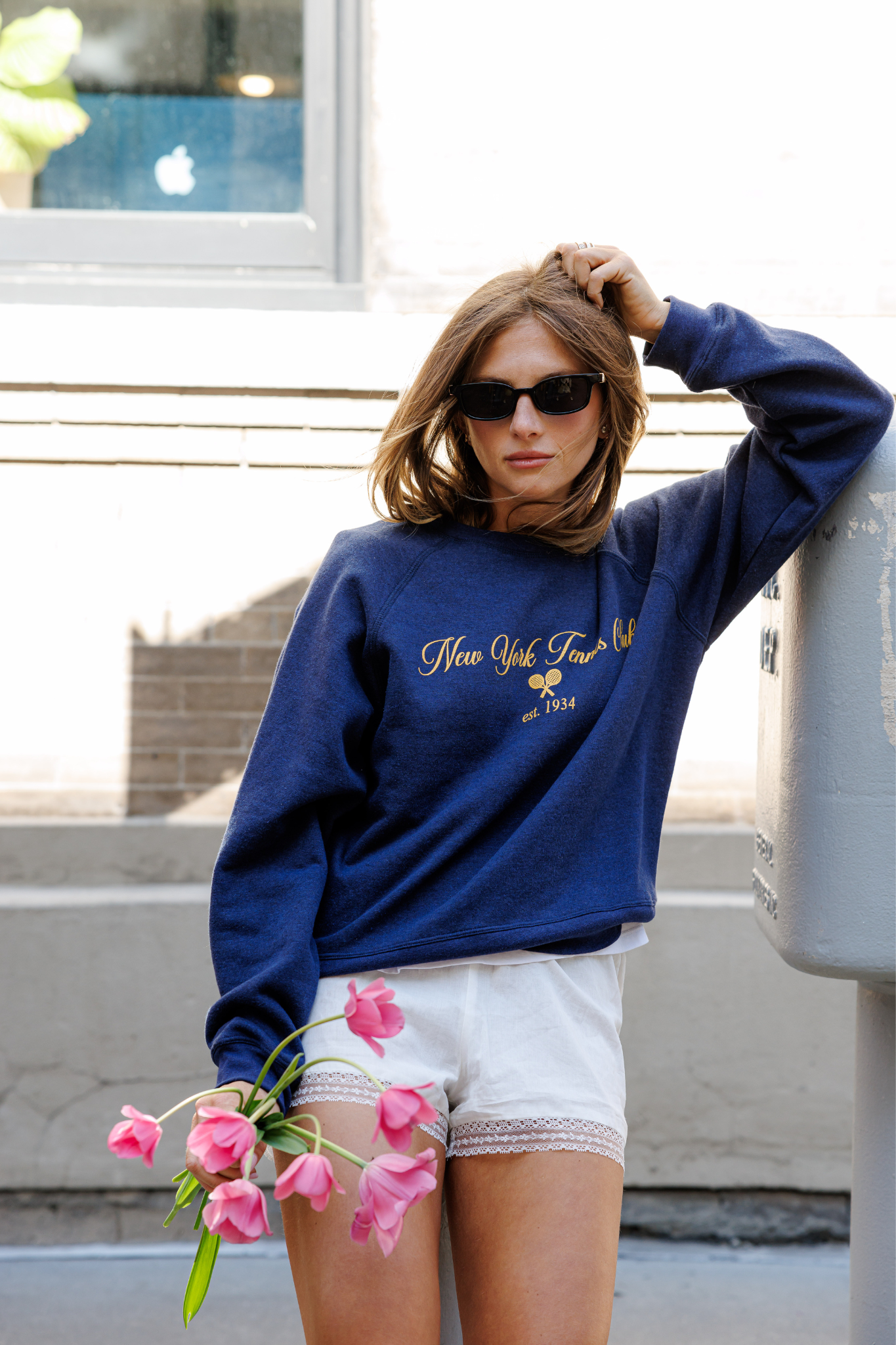 NY Tennis Club Raglan Sweatshirt