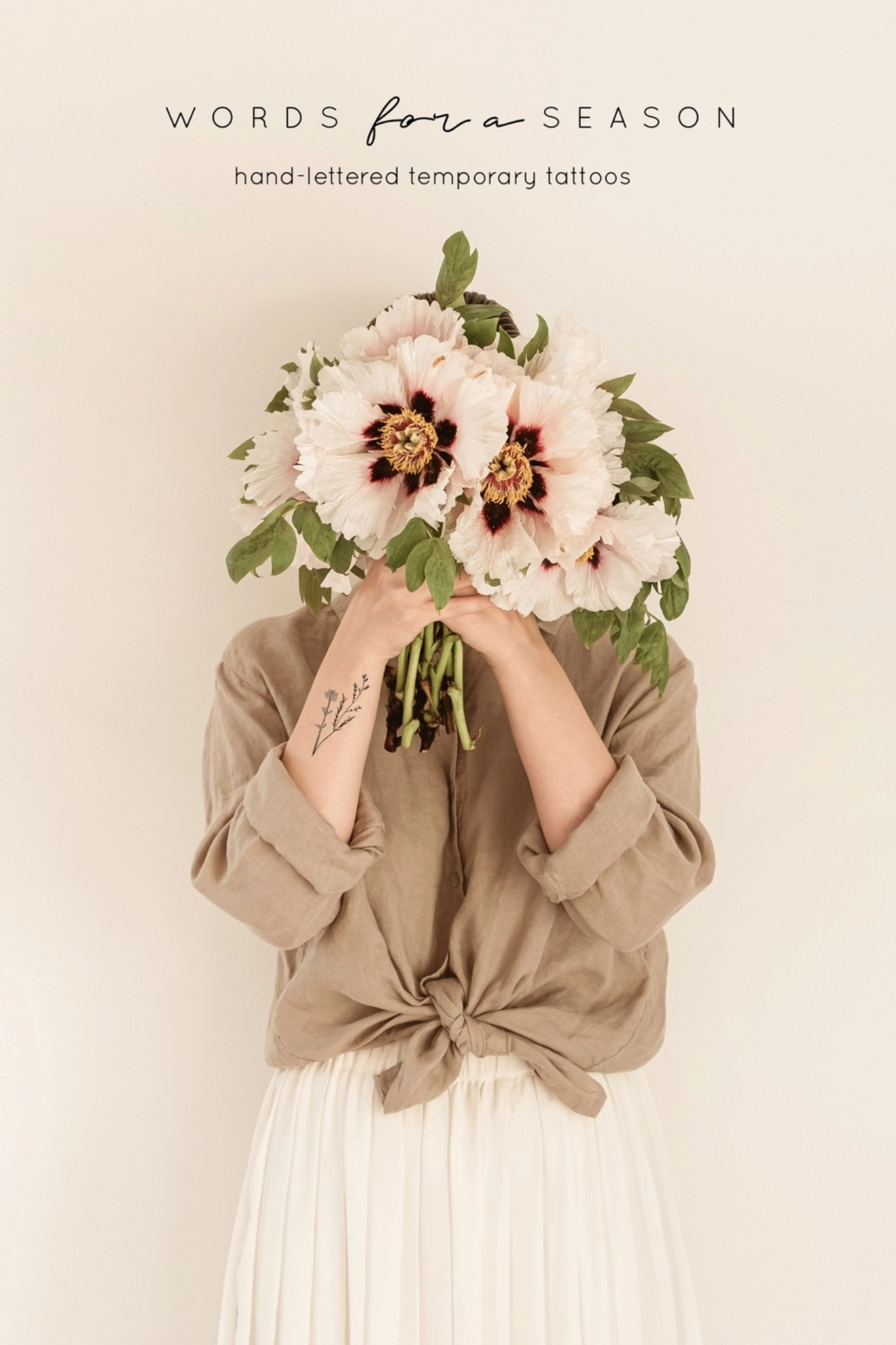 Juniper Branch Temp Tattoo