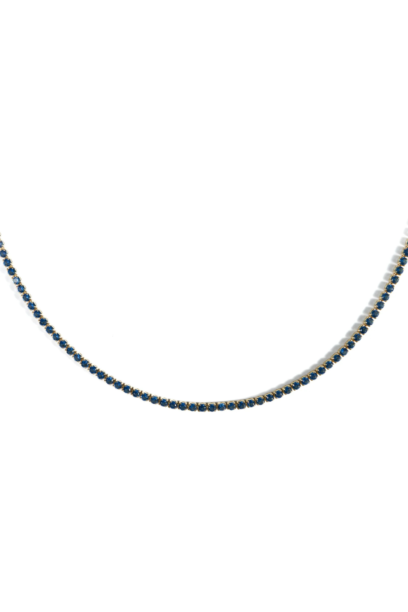 Blue Sapphire Tennis Choker