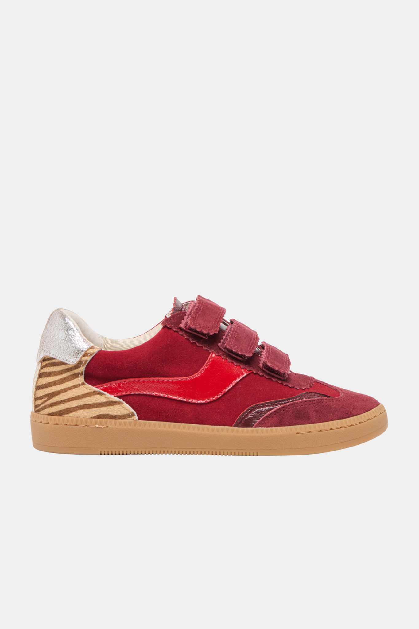 Notice Oxblood Suede Velcro Sneaker