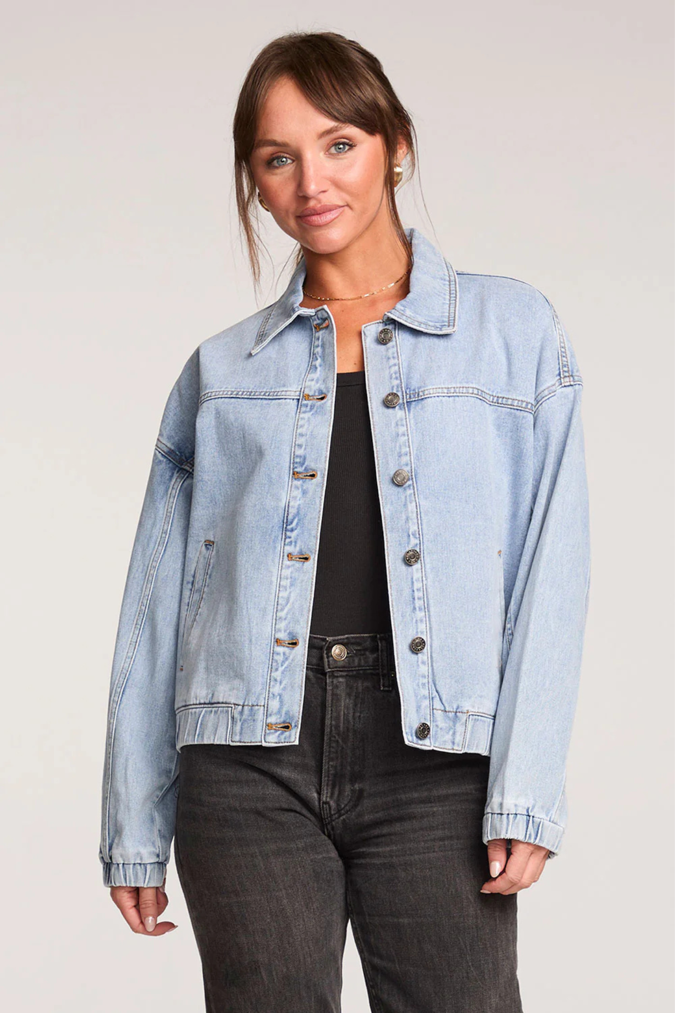 Lenna Stonewash Denim Jacket