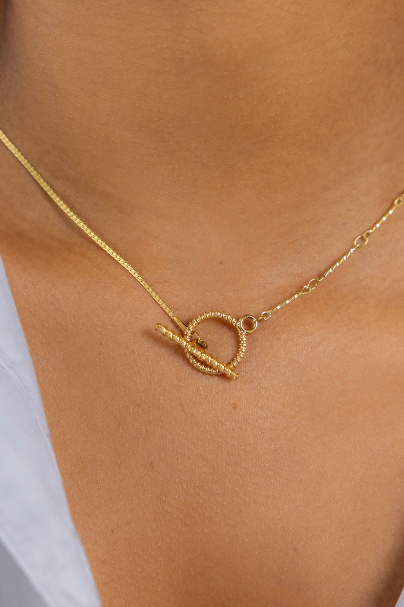 Gold Toggle Chain Necklace
