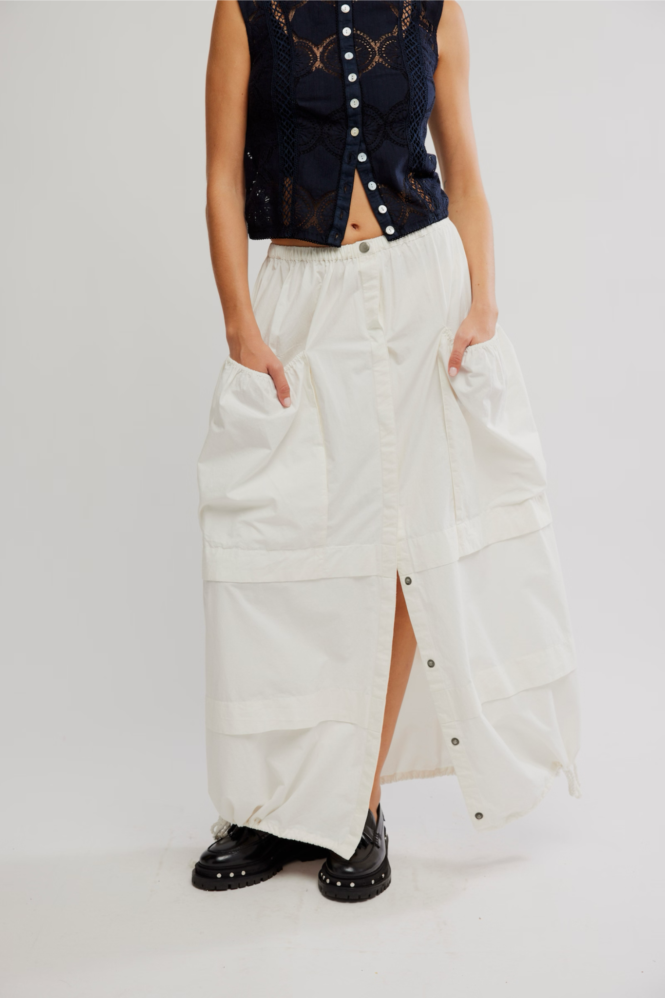 Eloise Clean Ivory Maxi Skirt