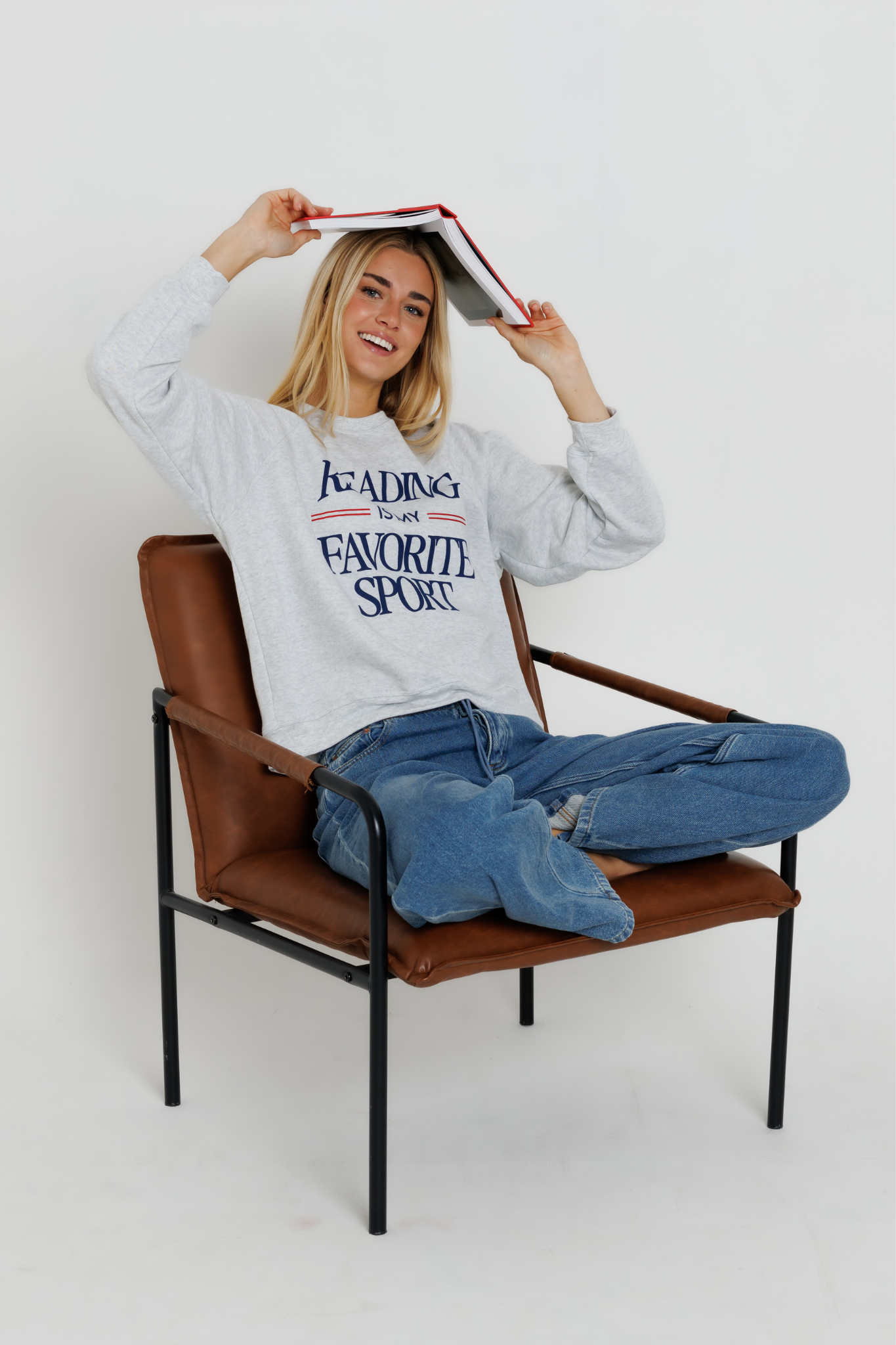 Reading Is My Favorite Sport Raglan Crew