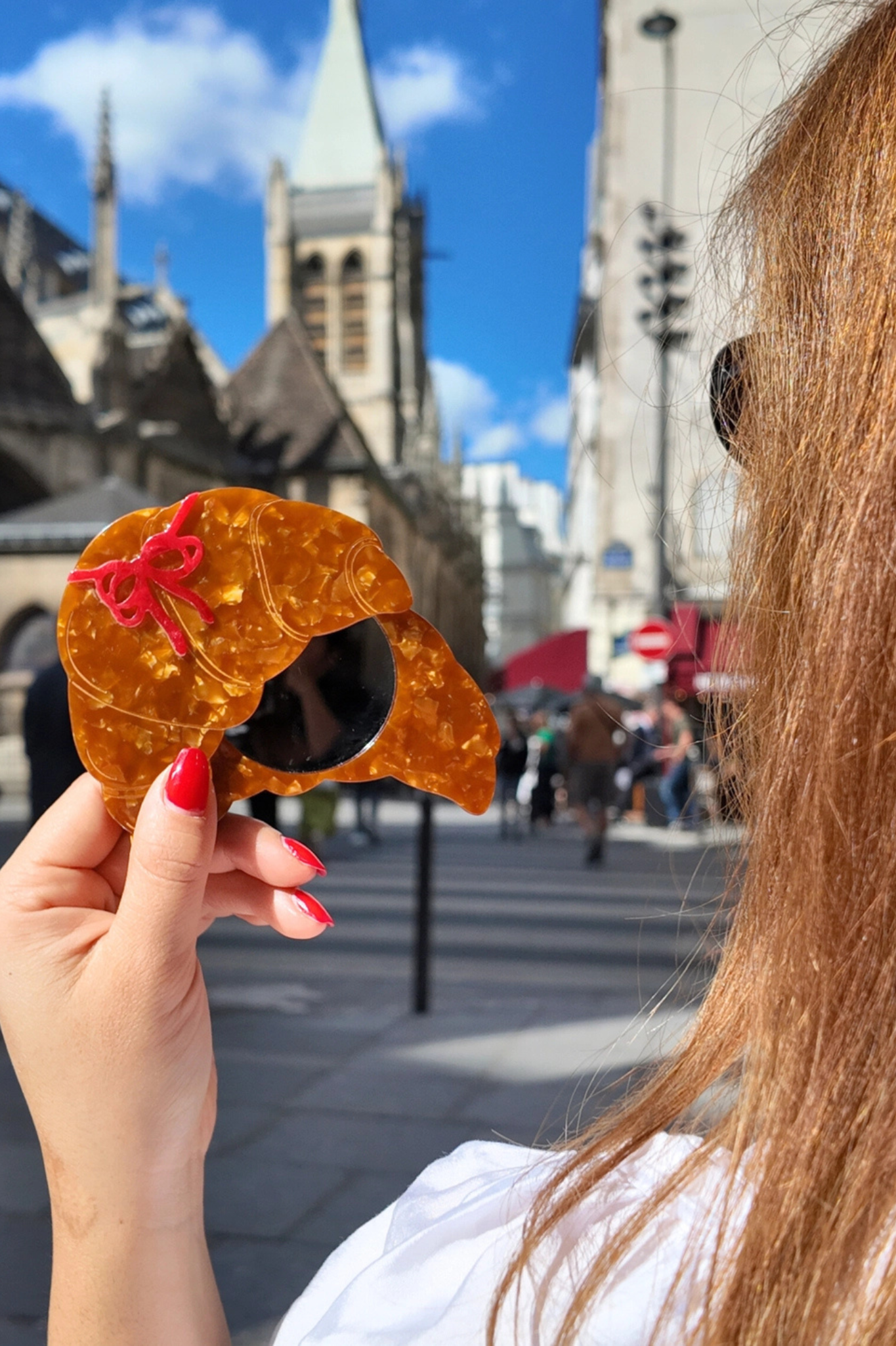 Croissant Compact Mirror