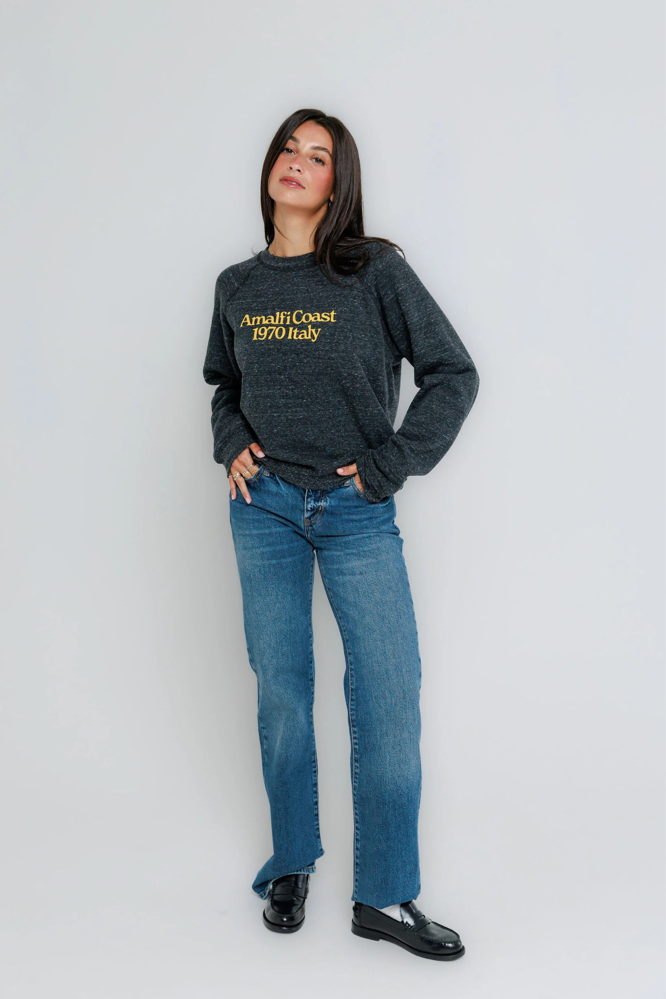 Amalfi Coast Raglan Crew