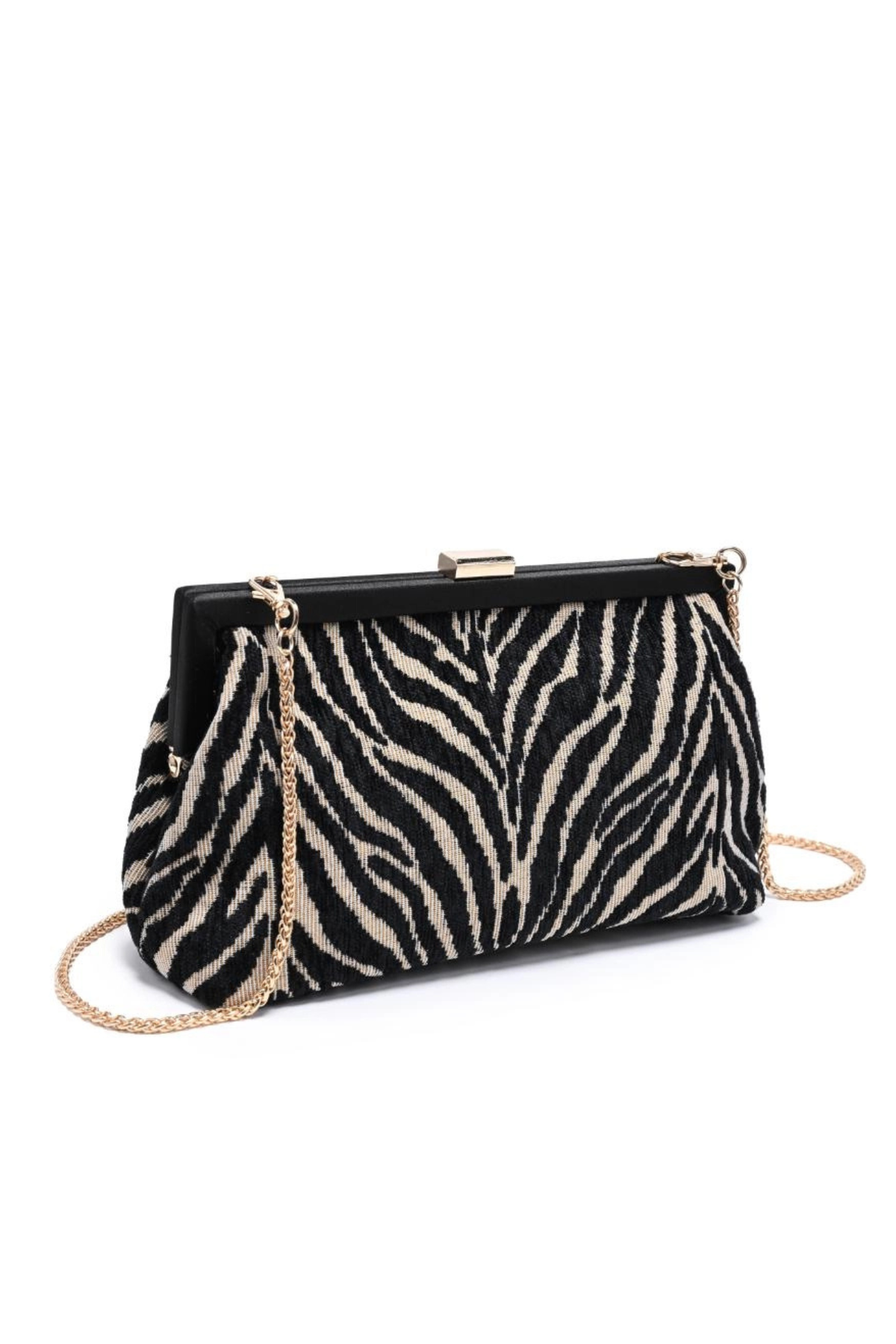 Samira Zebra Clutch