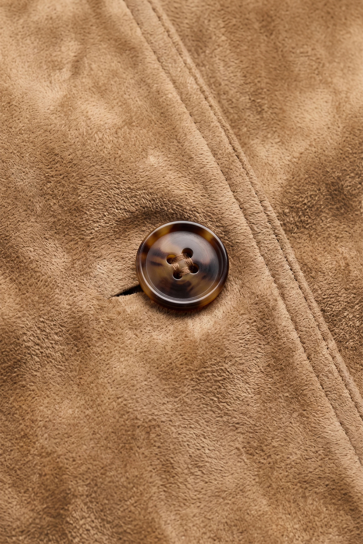 Decker Light Sand Suede Chore Jacket