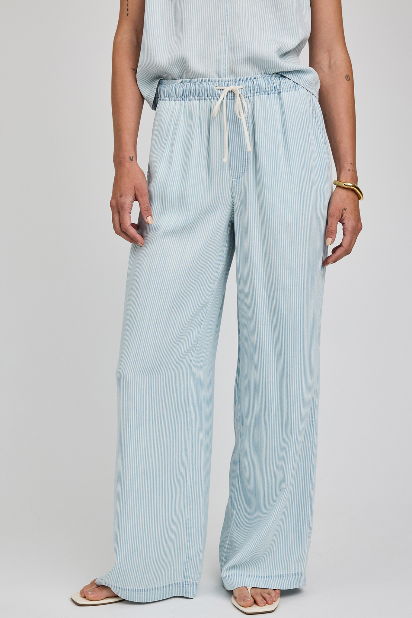 Camille Blue Stripe Pants