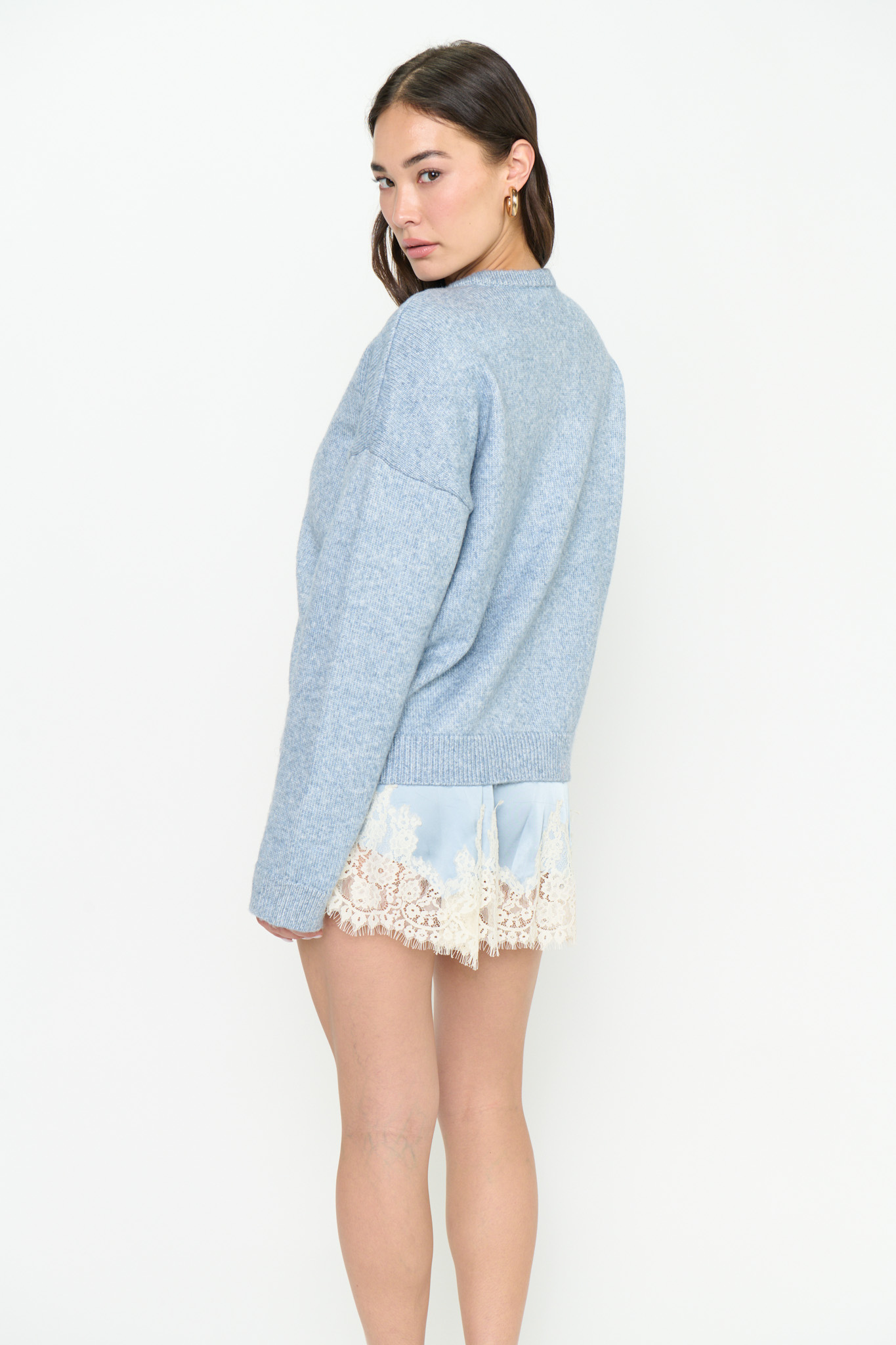 Foster Blue Knit Cardigan