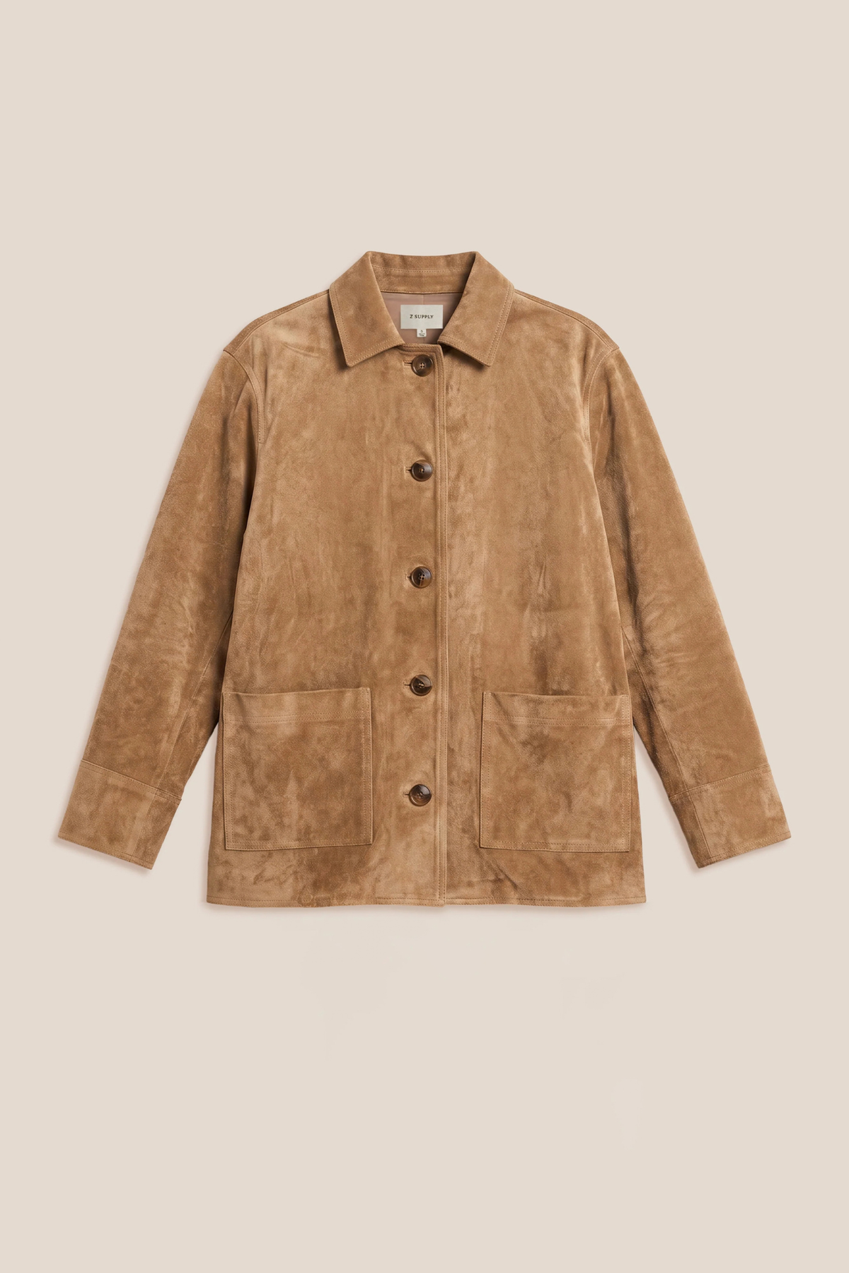 Decker Light Sand Suede Chore Jacket