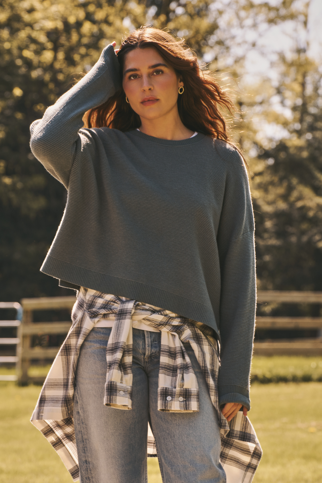 Axel Aspen Green Sweater
