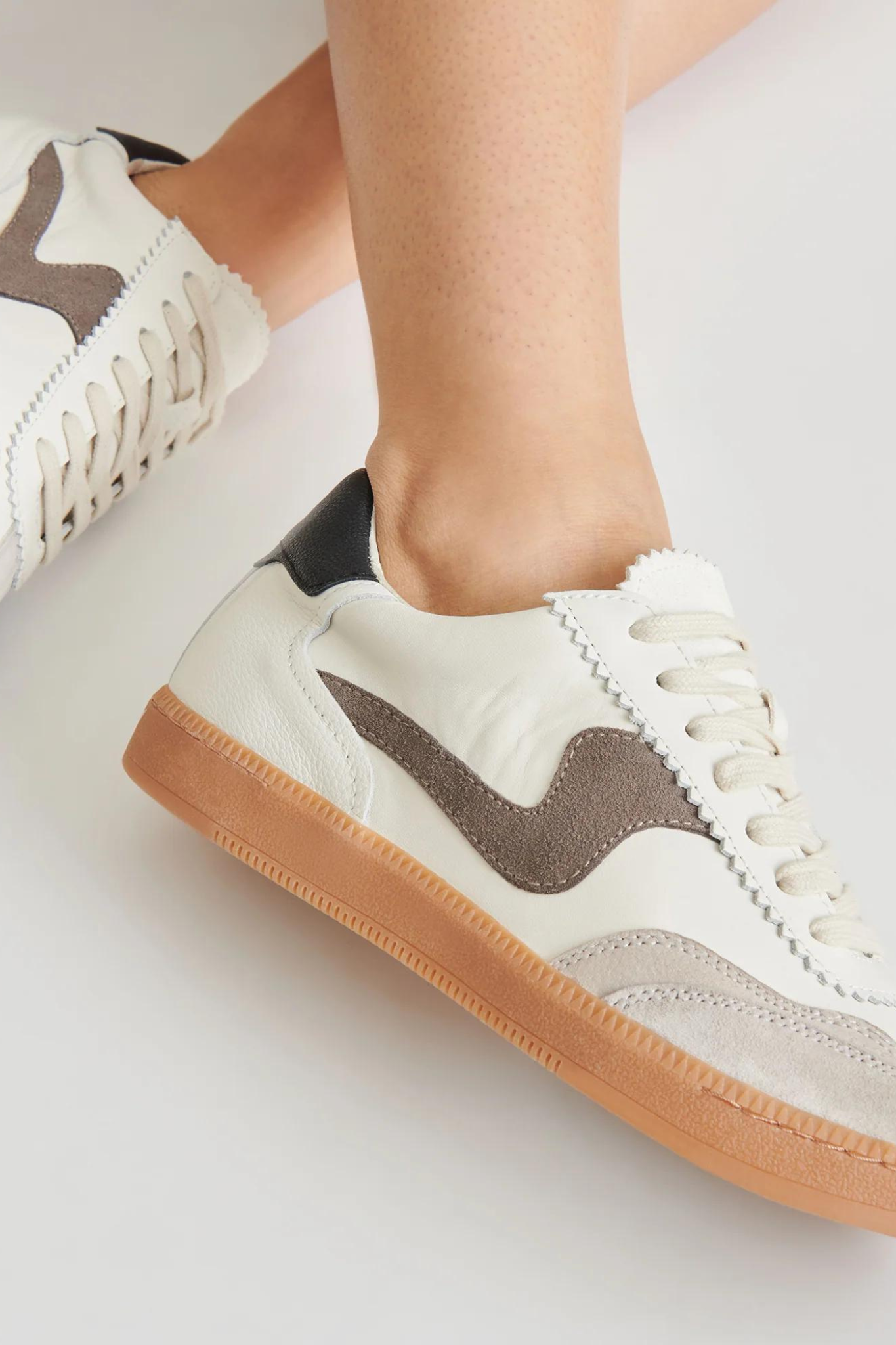 Notice Grey Leather Sneaker - Last One (Size 6)