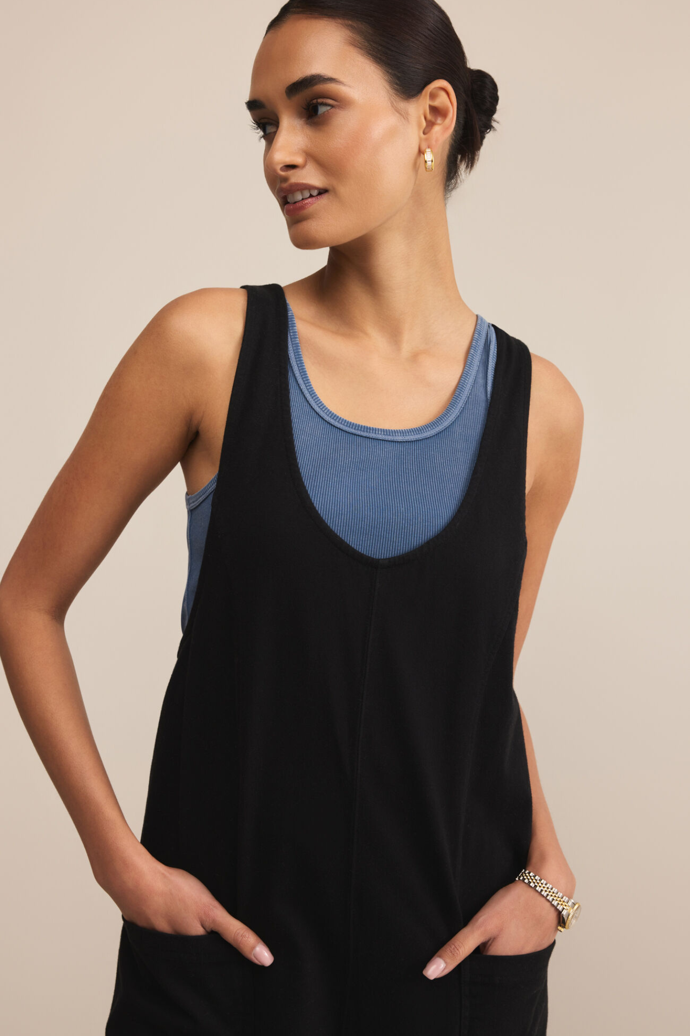 Everyday Black Jersey Jumpsuit