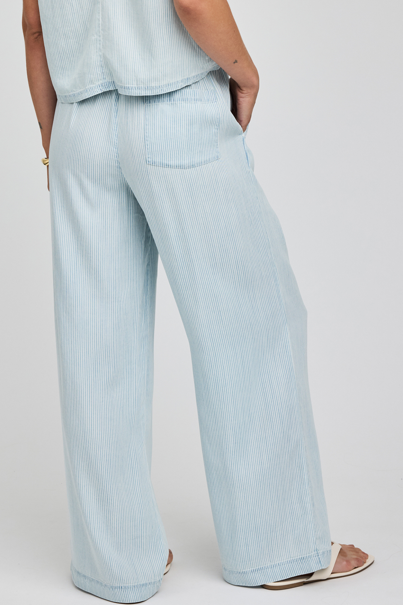Camille Blue Stripe Pants