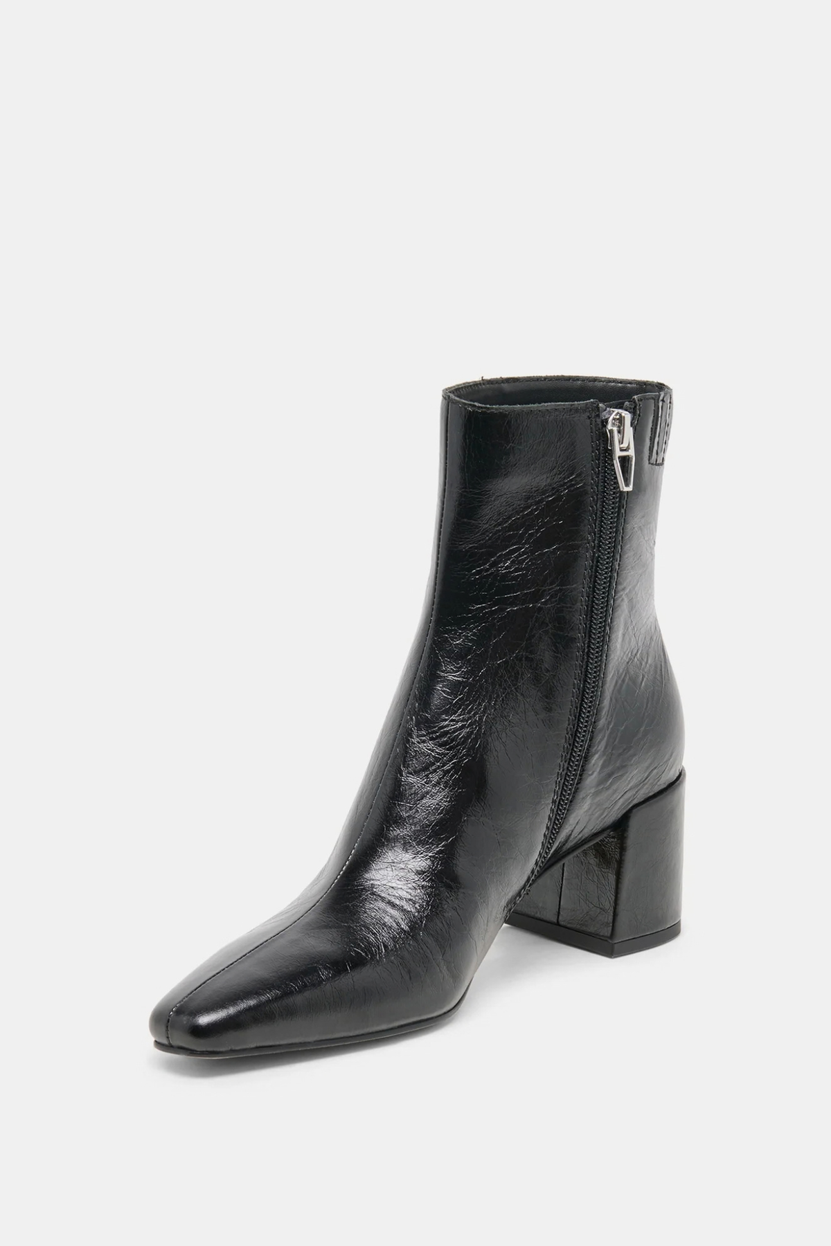 Bayra Midnight Crinkle Patent Boot
