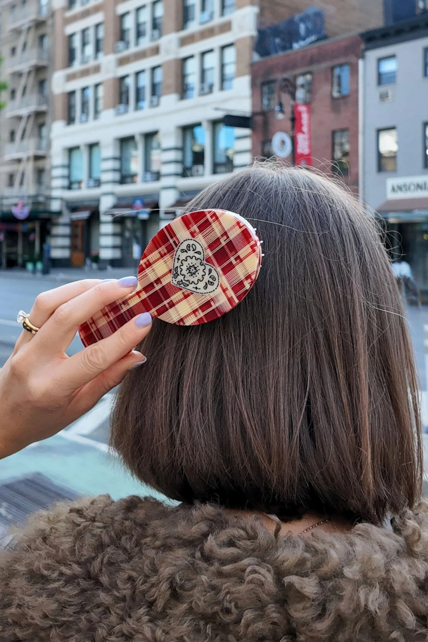 Paisley Heart Handbag Hero Brush