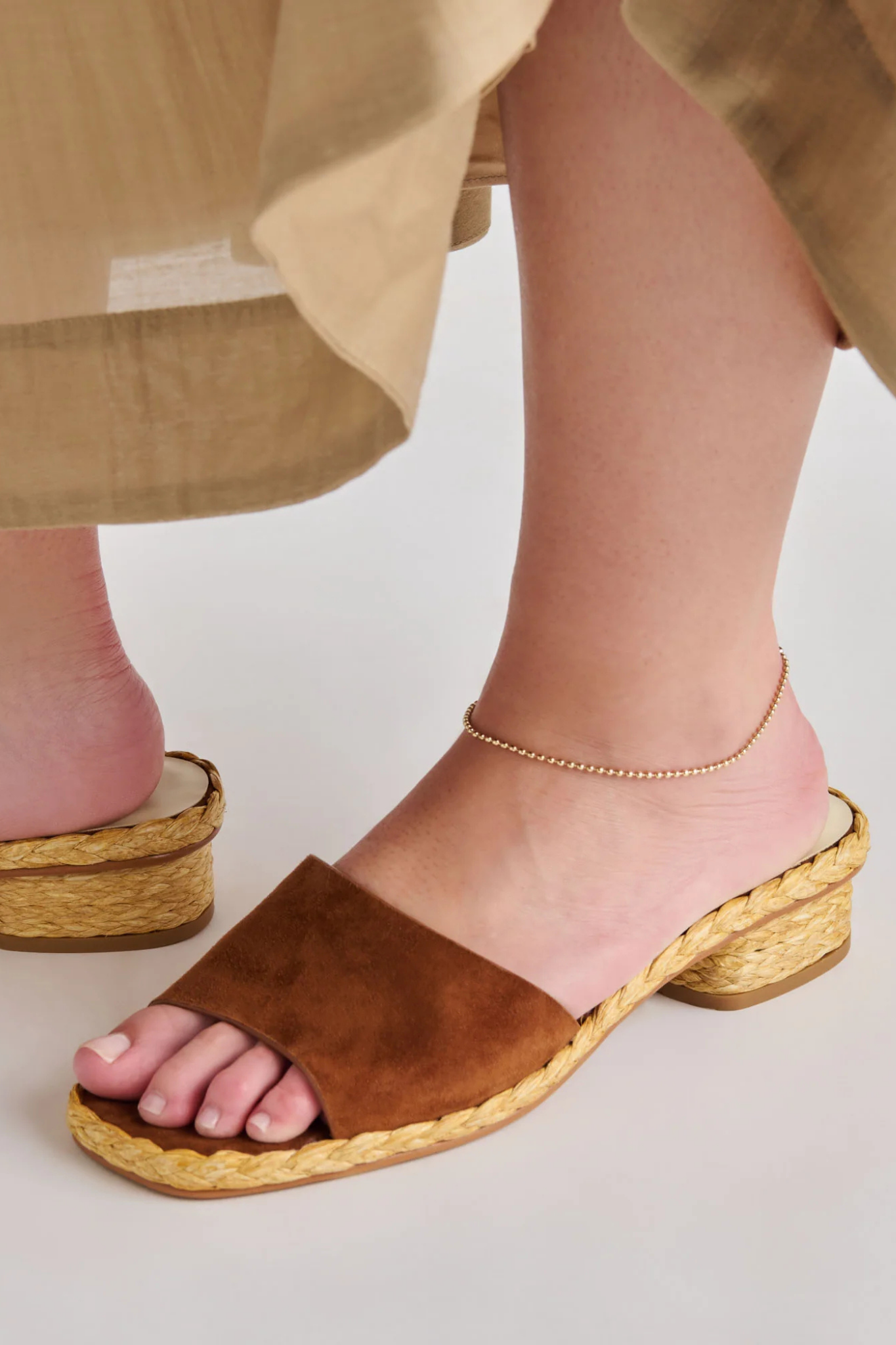 Dixi Brown Suede Sandal