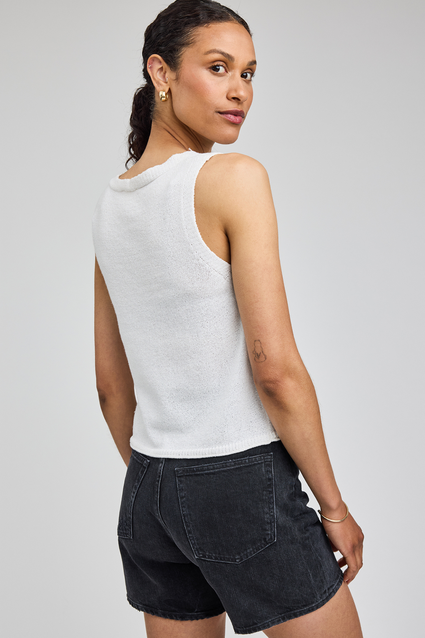 Rebel White Tank