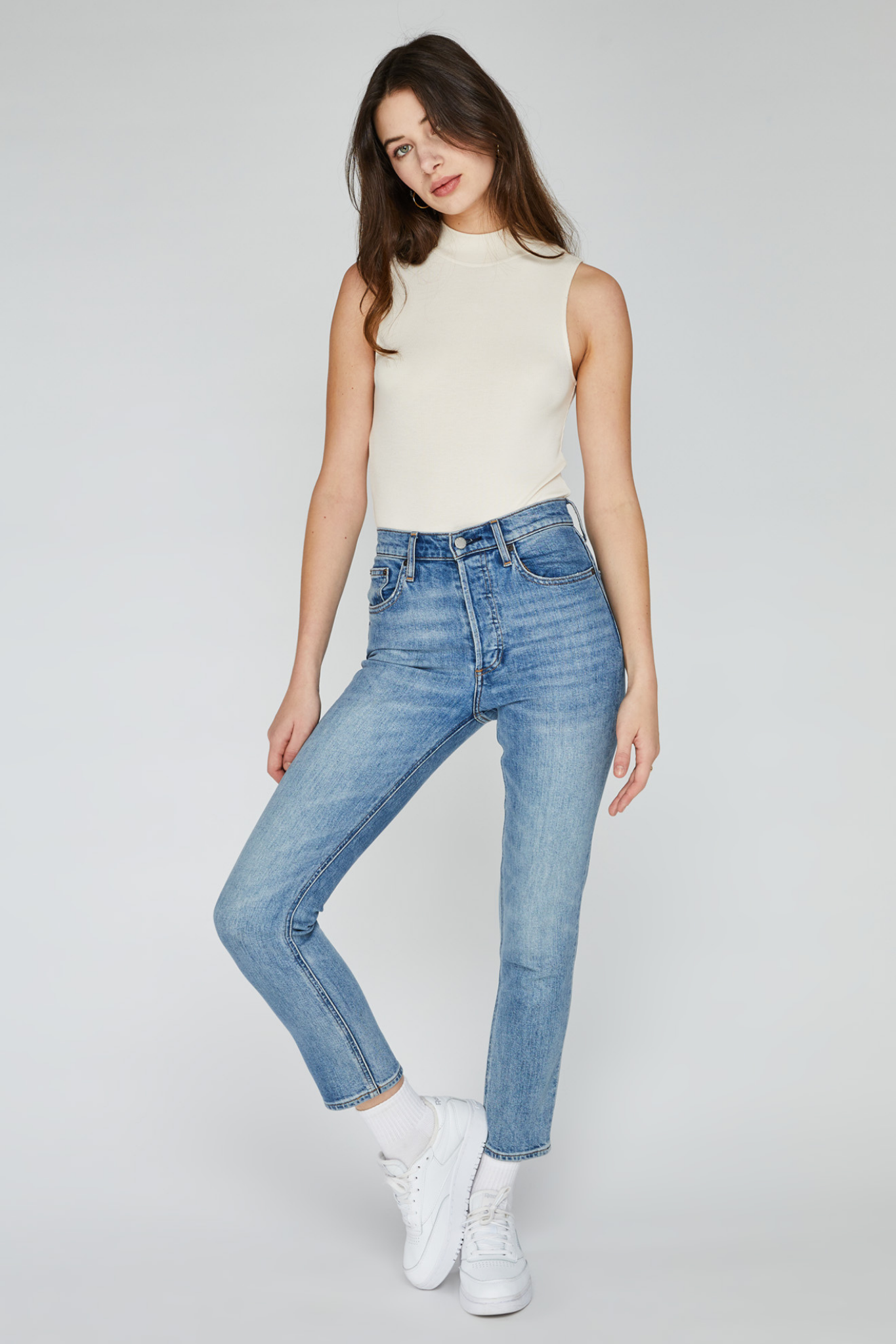 Salma Cream Tank Bodysuit