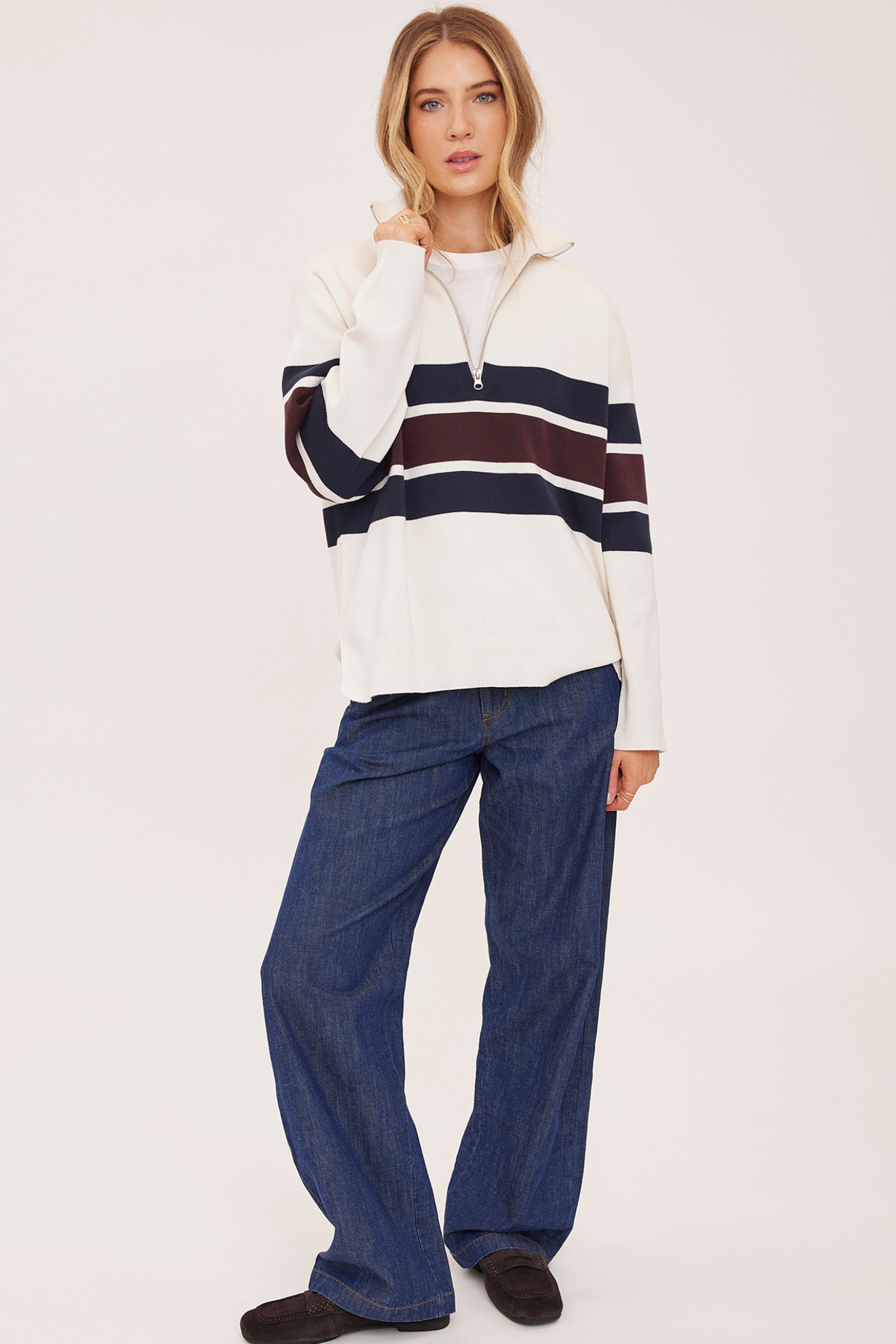 Idris Stripe Pullover