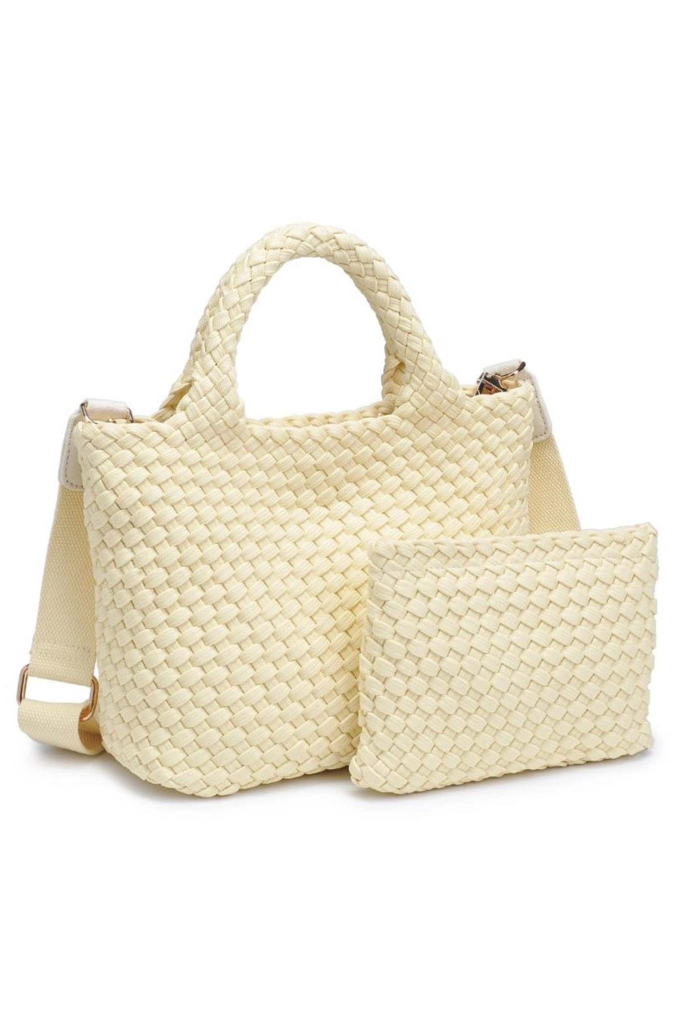 Sky's The Limit Small Butter Laced Up Tote