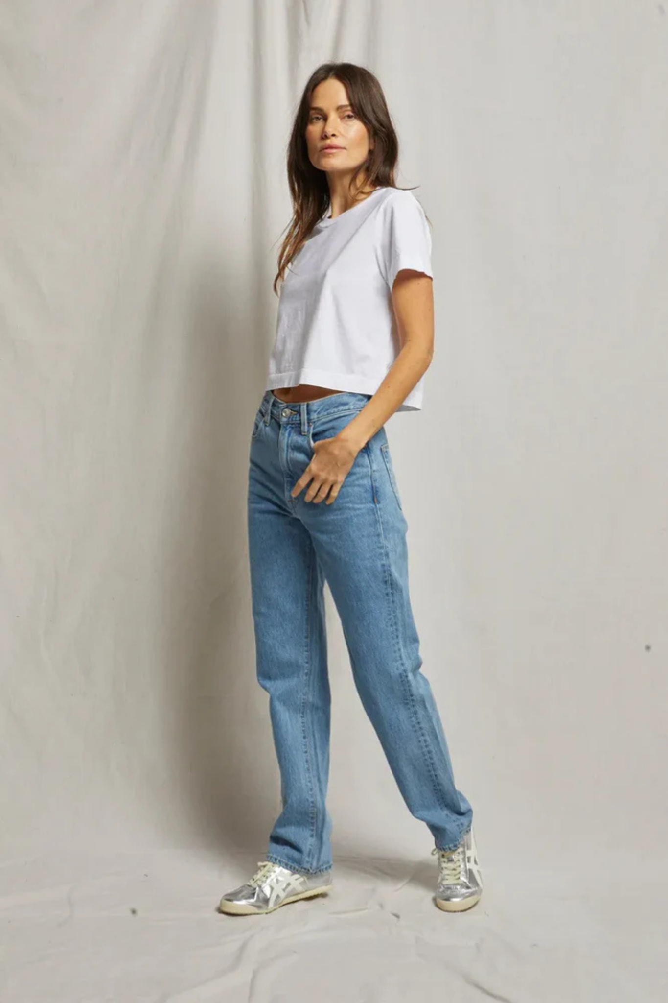 Cher White Crew Tee