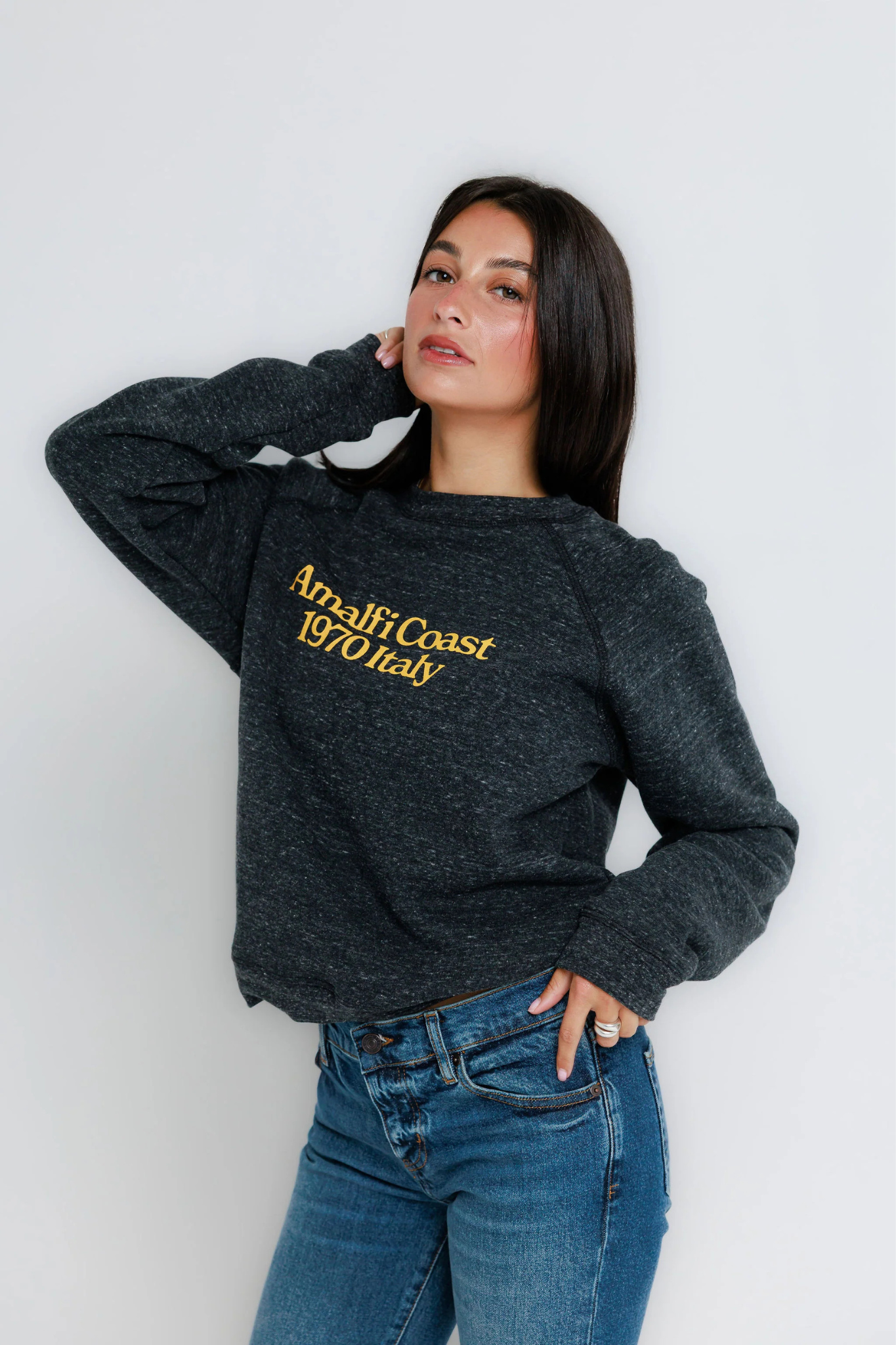 Amalfi Coast Raglan Crew