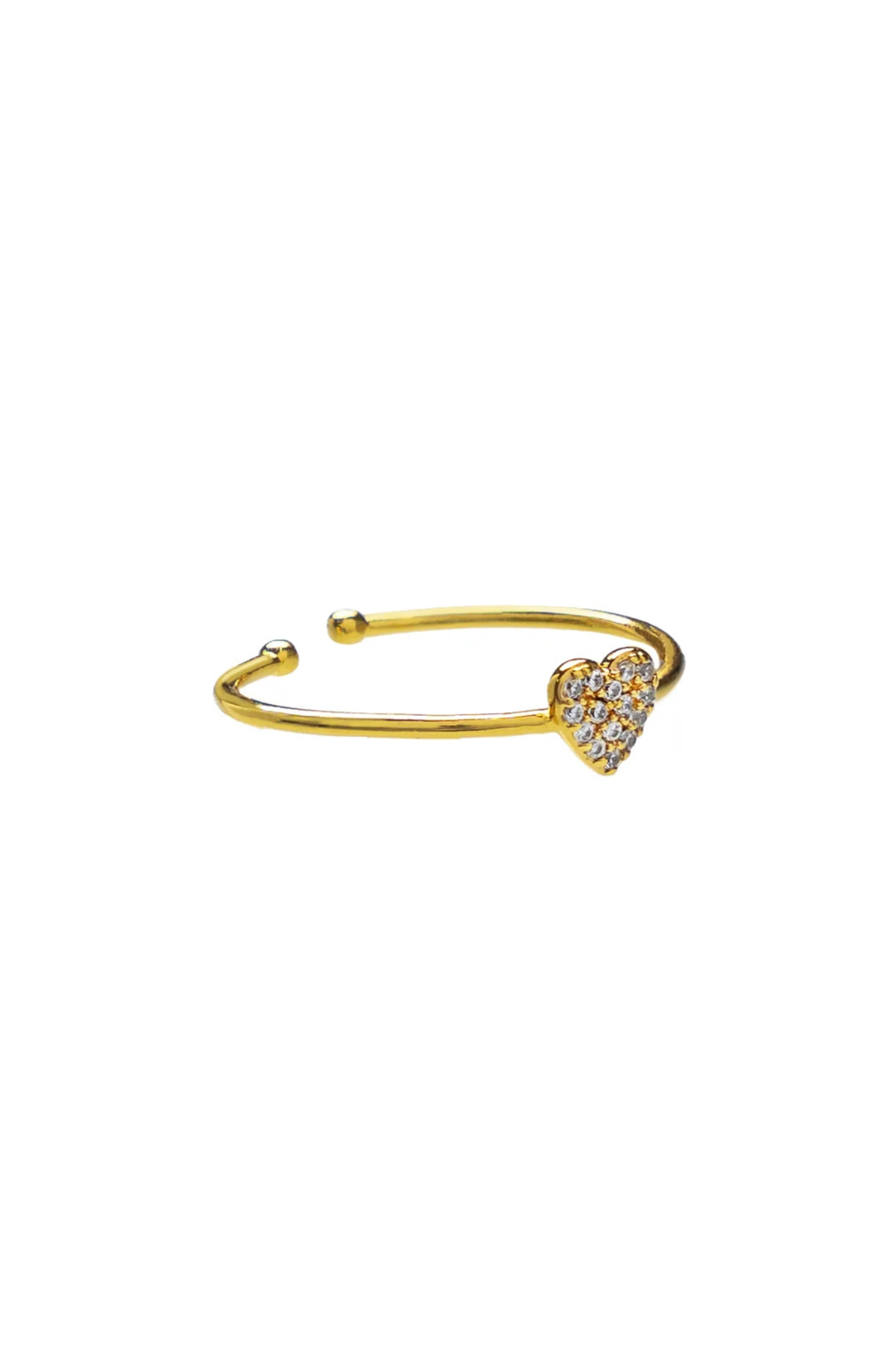 Dainty Diamond Heart Ring