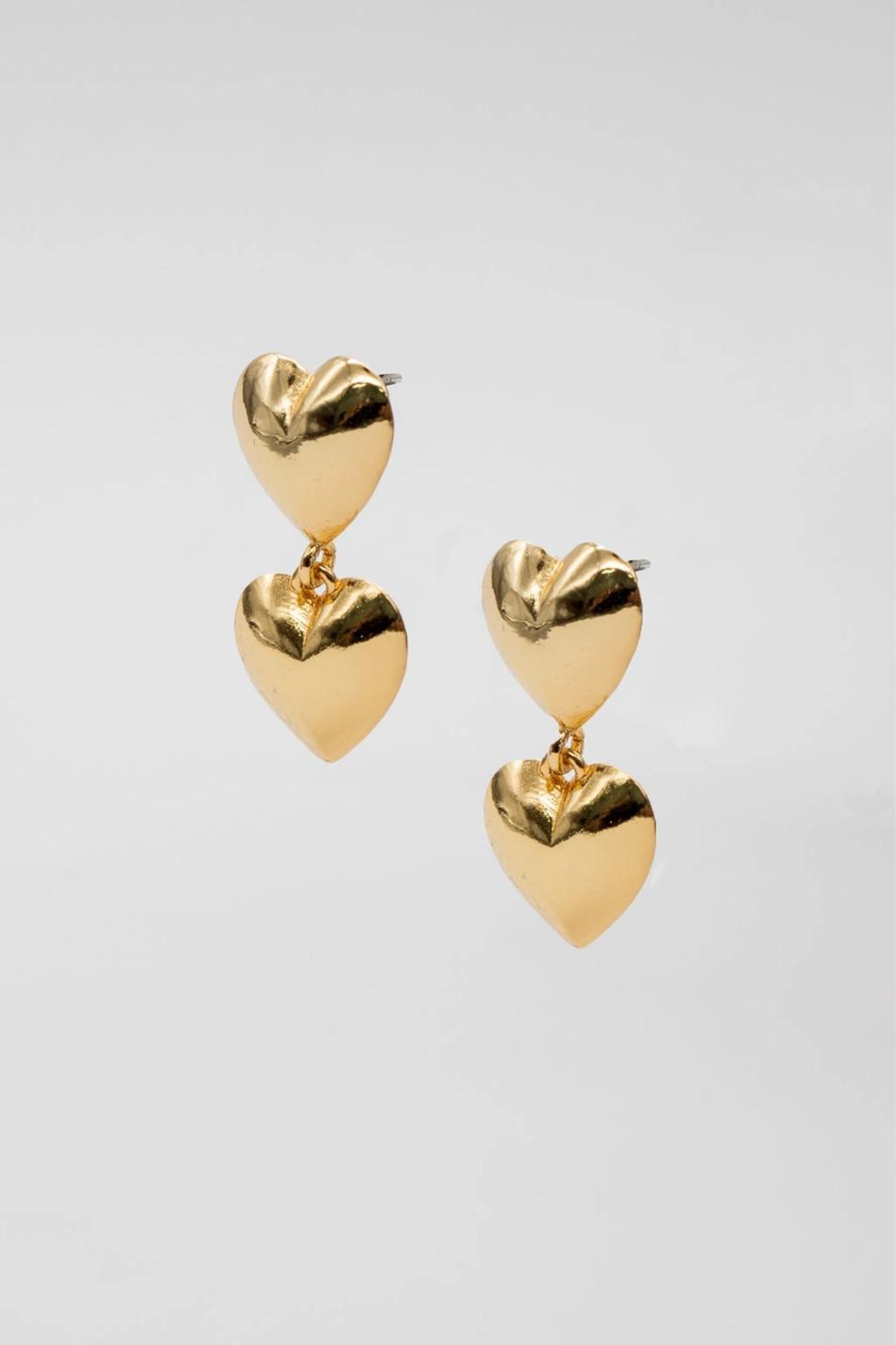 Double Hearts Earrings