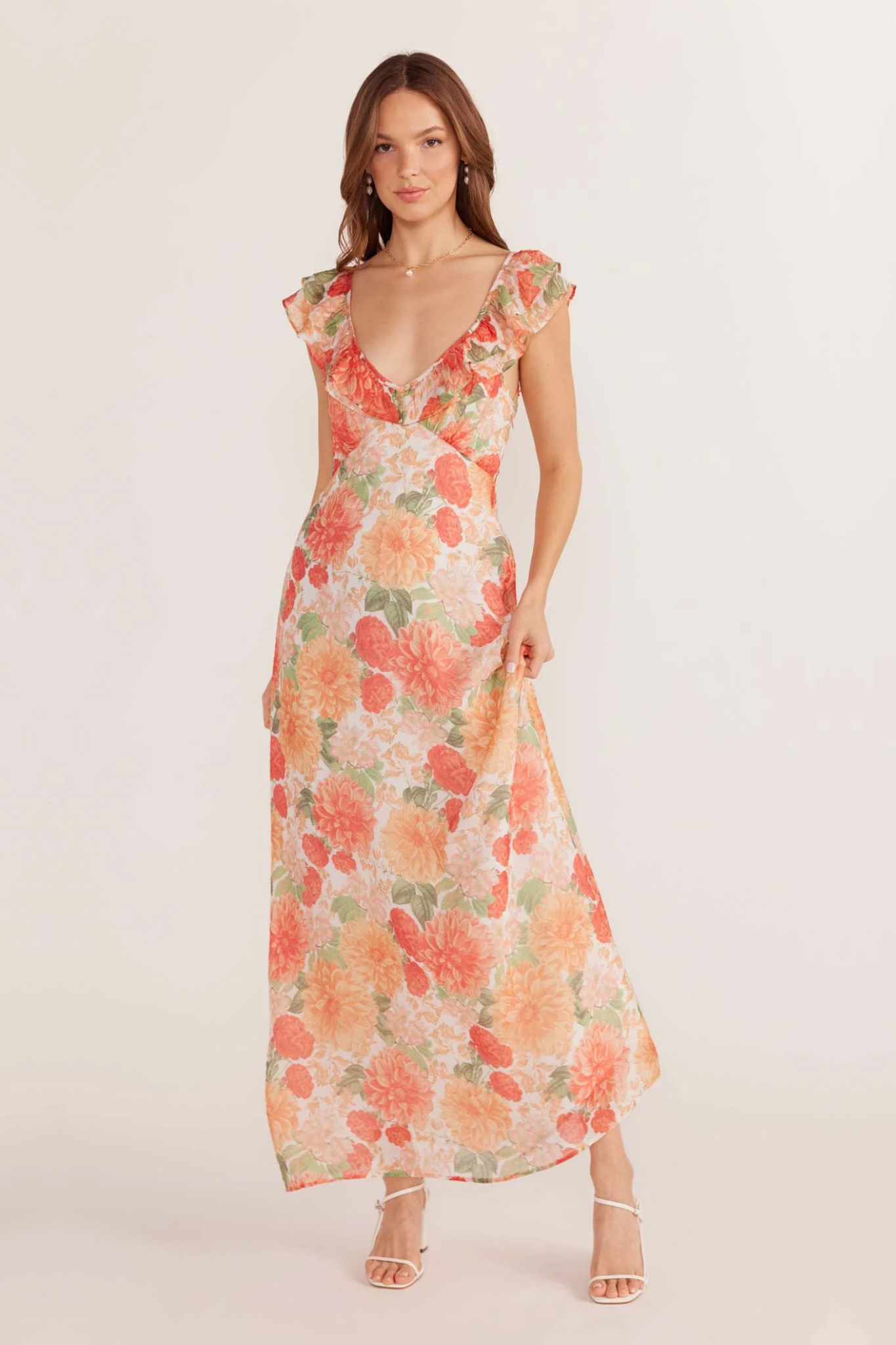 Aida Frill Maxi Dress