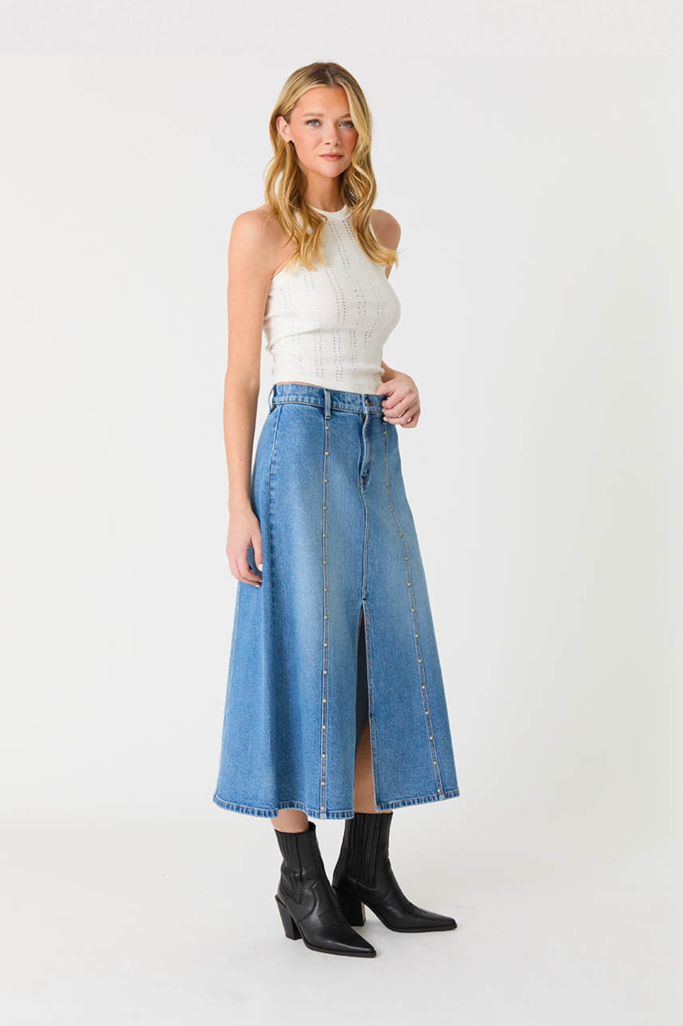 Parker Blue Moment Studded Skirt
