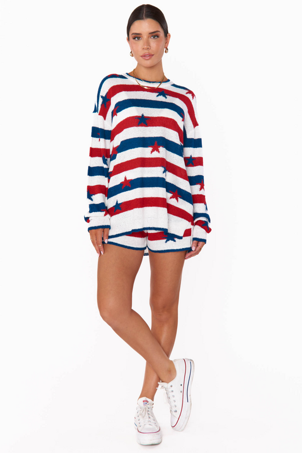 Star Spangled Knit Pullover