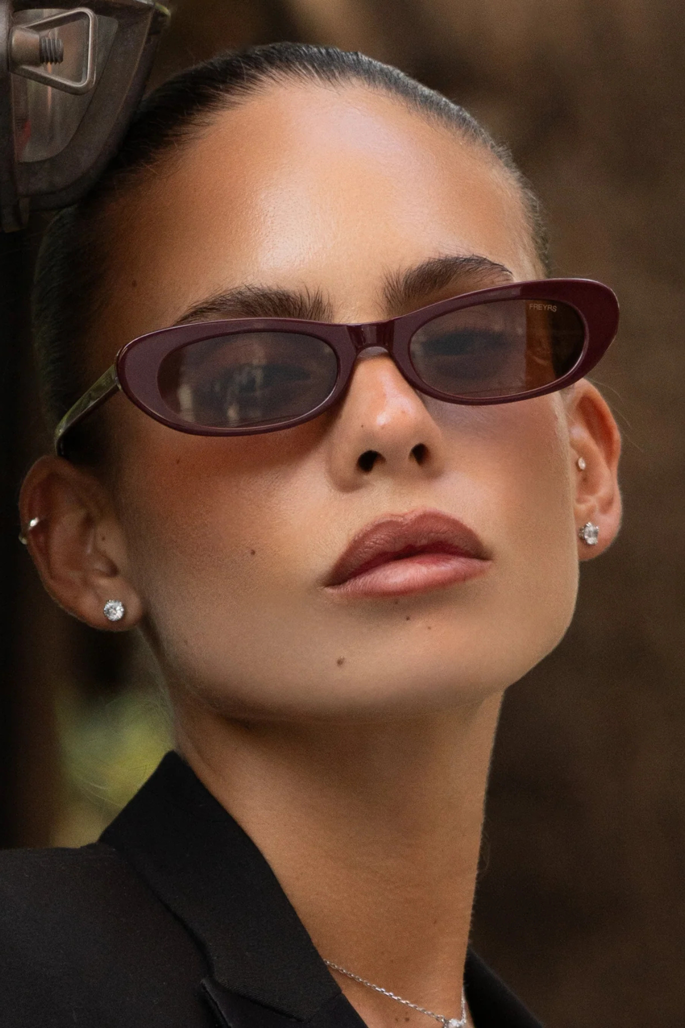 Sophie Burgundy Acetate Sunglasses