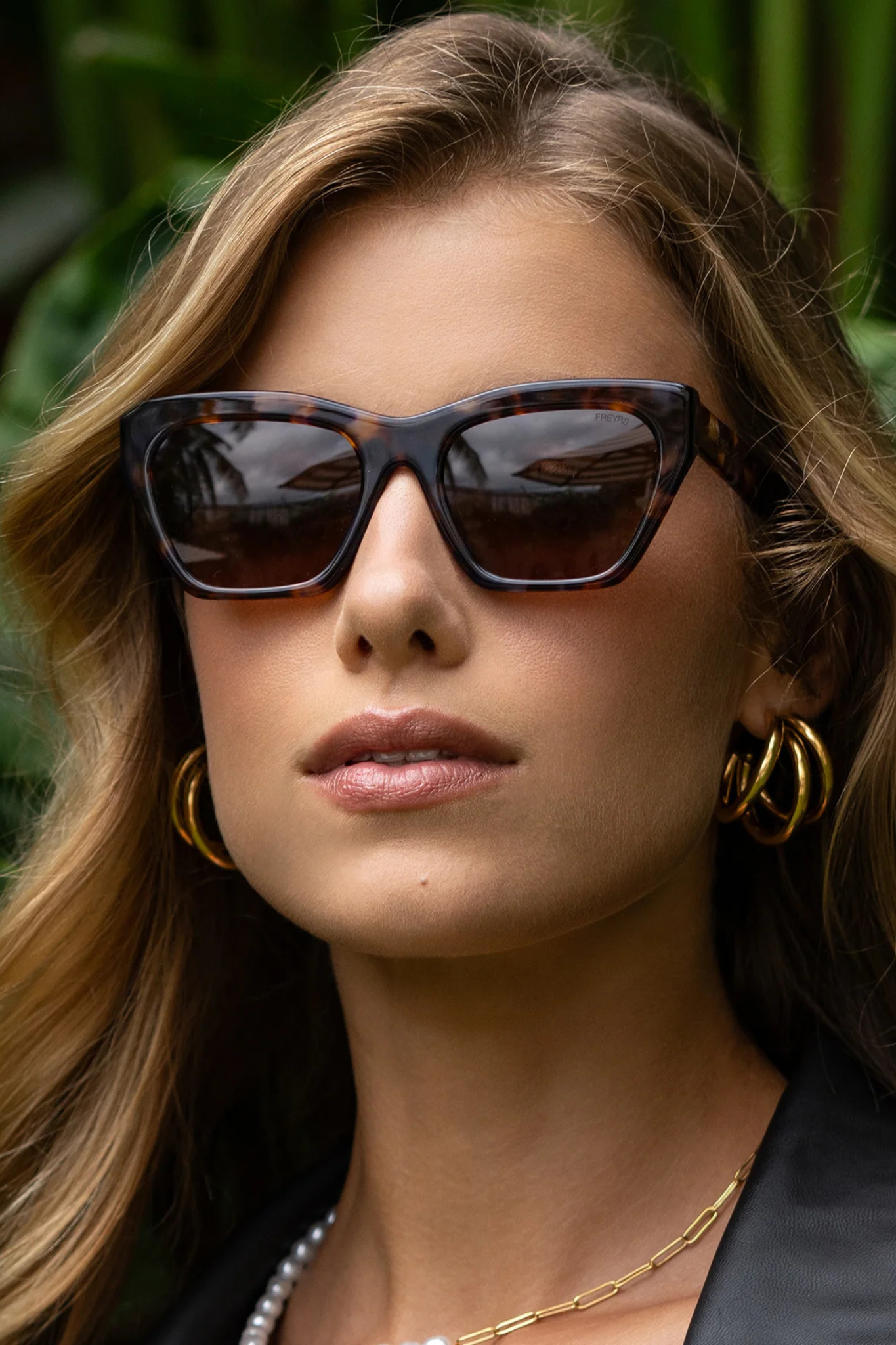 Gia Tortoise Acetate Sunglasses