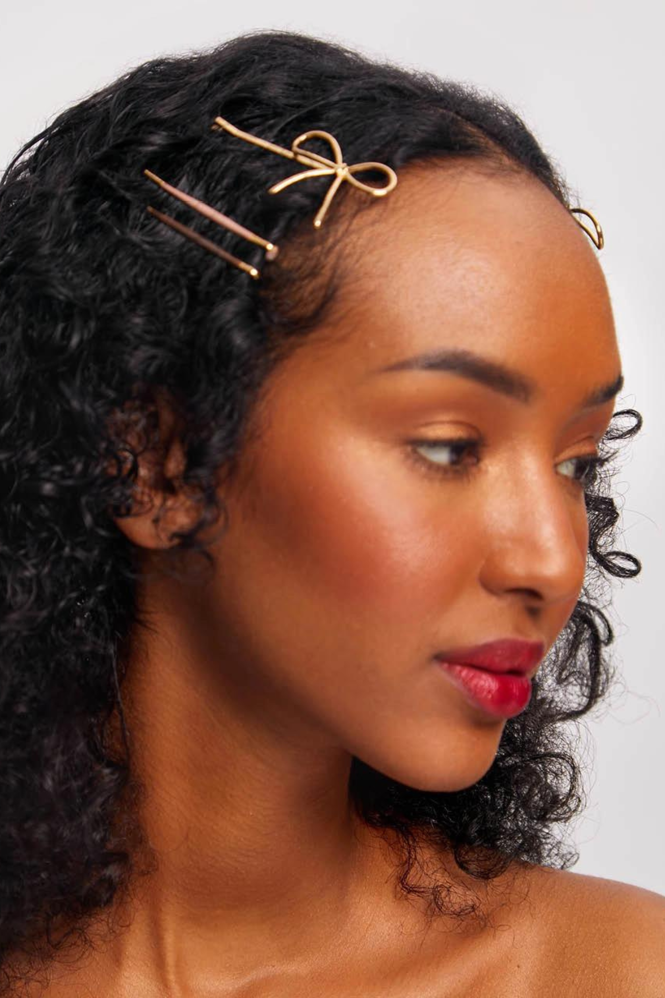 Cloud + Bow Bobby Pins