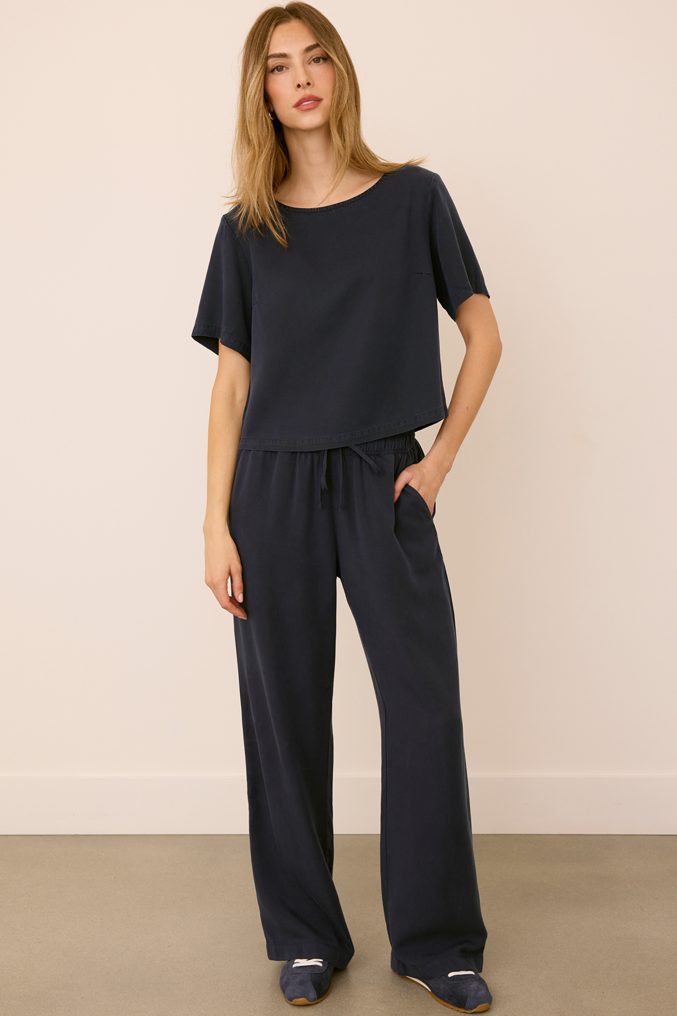 Gabriel Washed Navy Pant