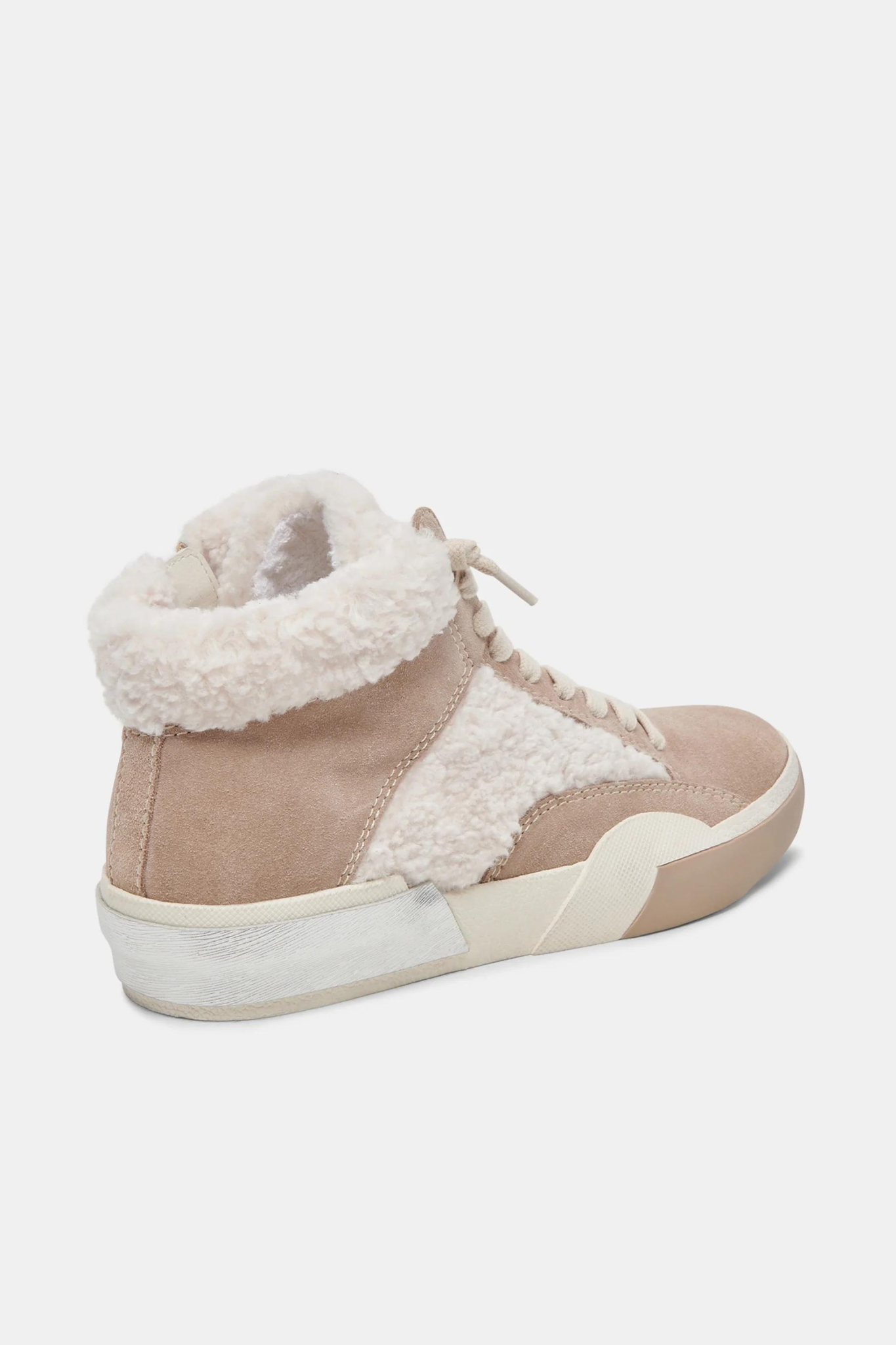 Zilvia Plush Taupe Suede Sneaker