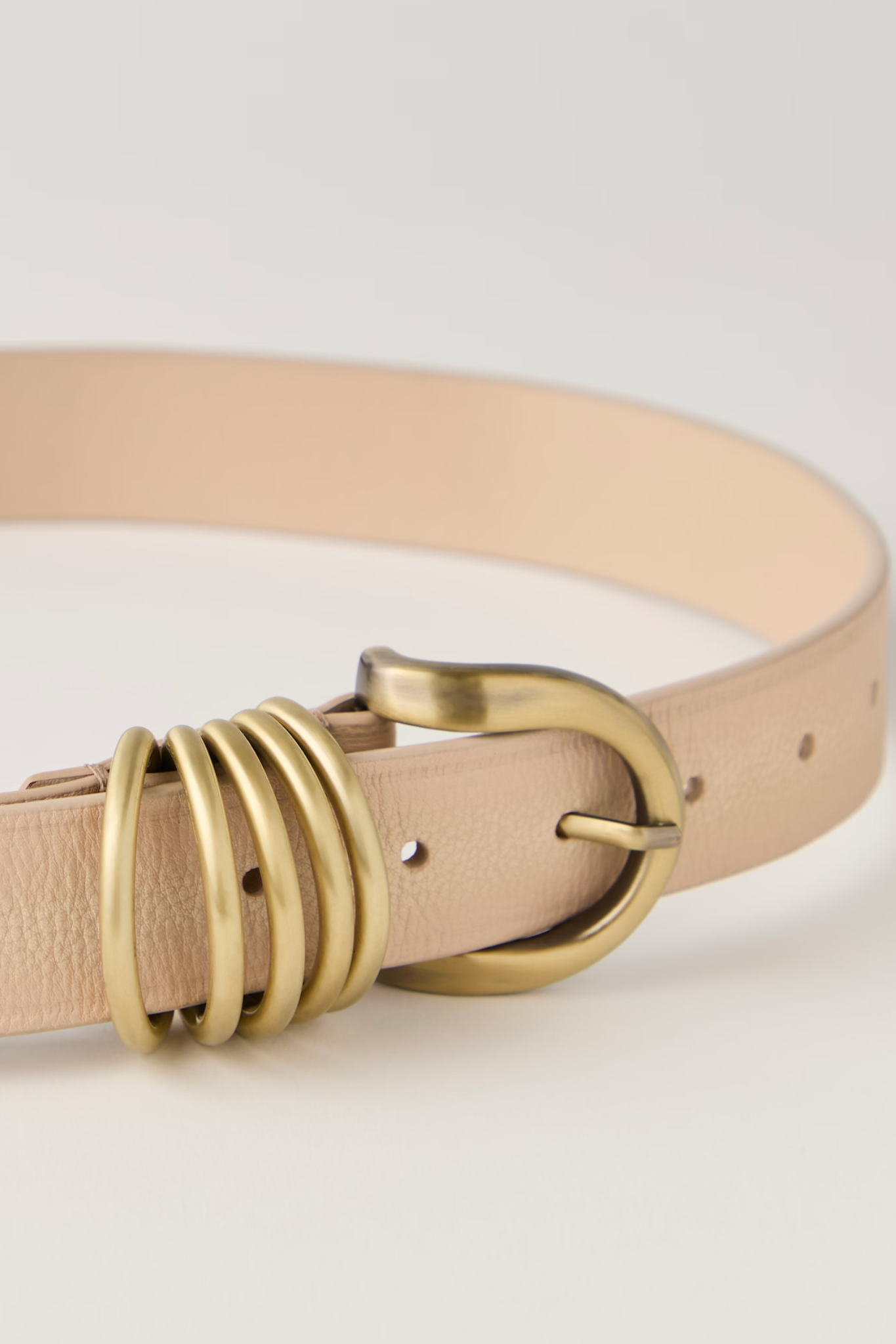 Rori Cream Leather Belt